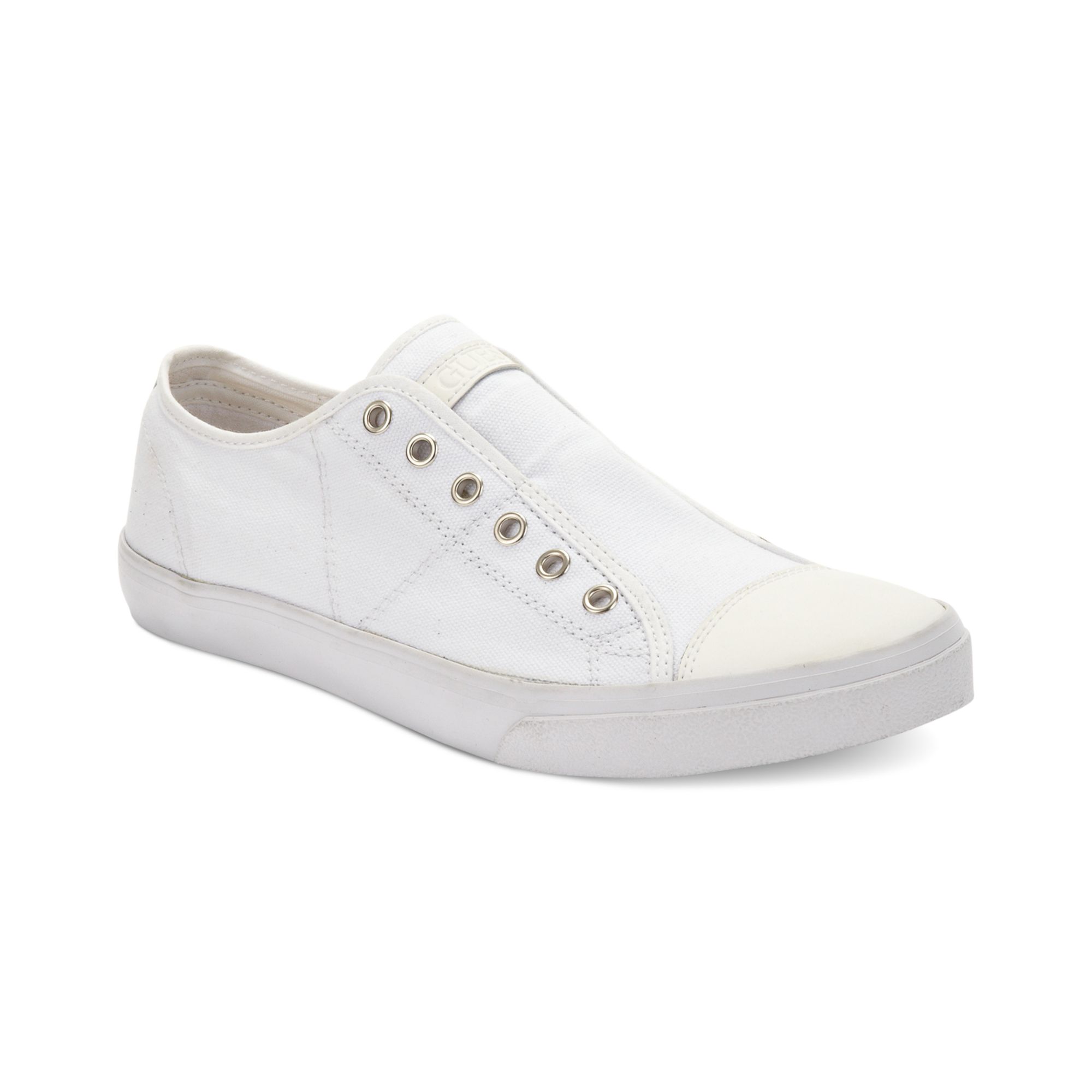 all white guess shoes