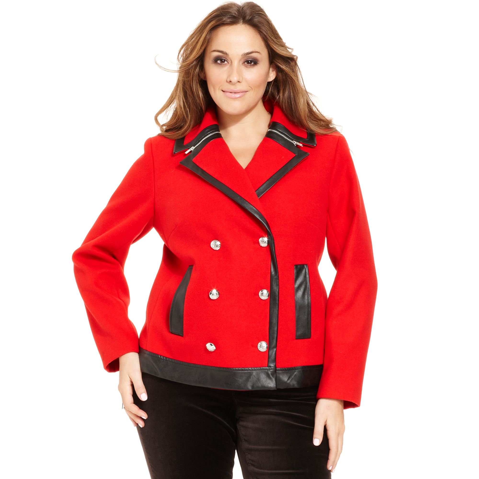 Plus Size Long Pea Coat With Hood Tradingbasis Plus Pea Coat Tradingbasis