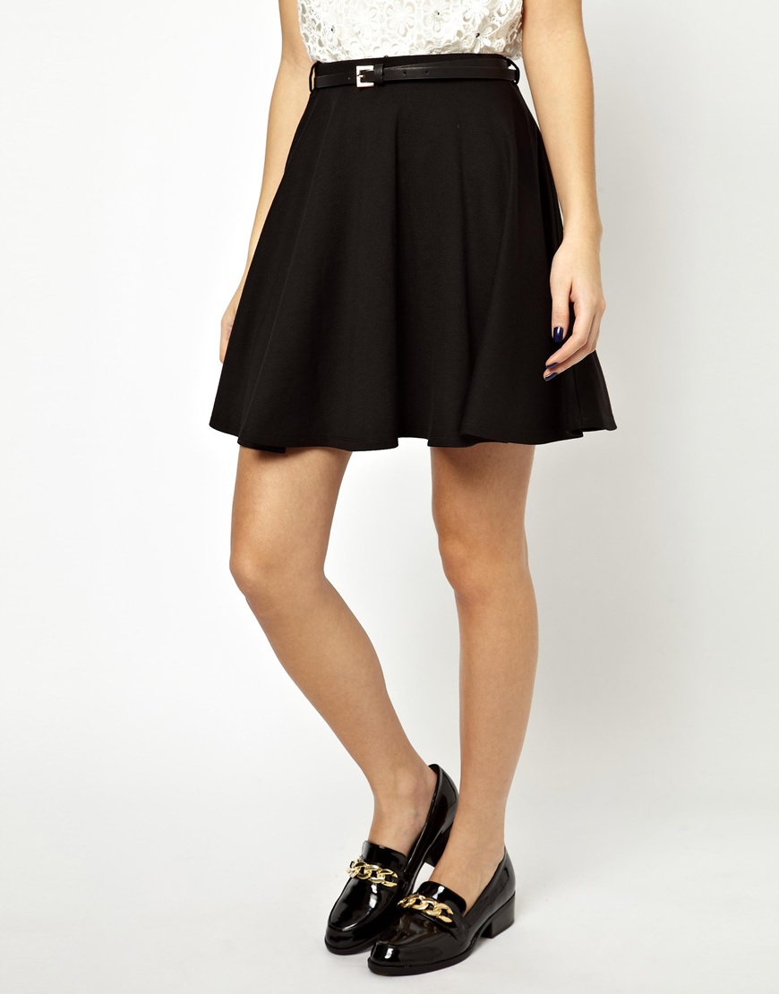 Belted skater skirt clearance