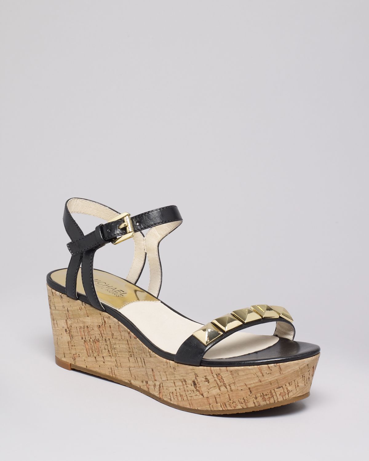 michael kors studded wedges