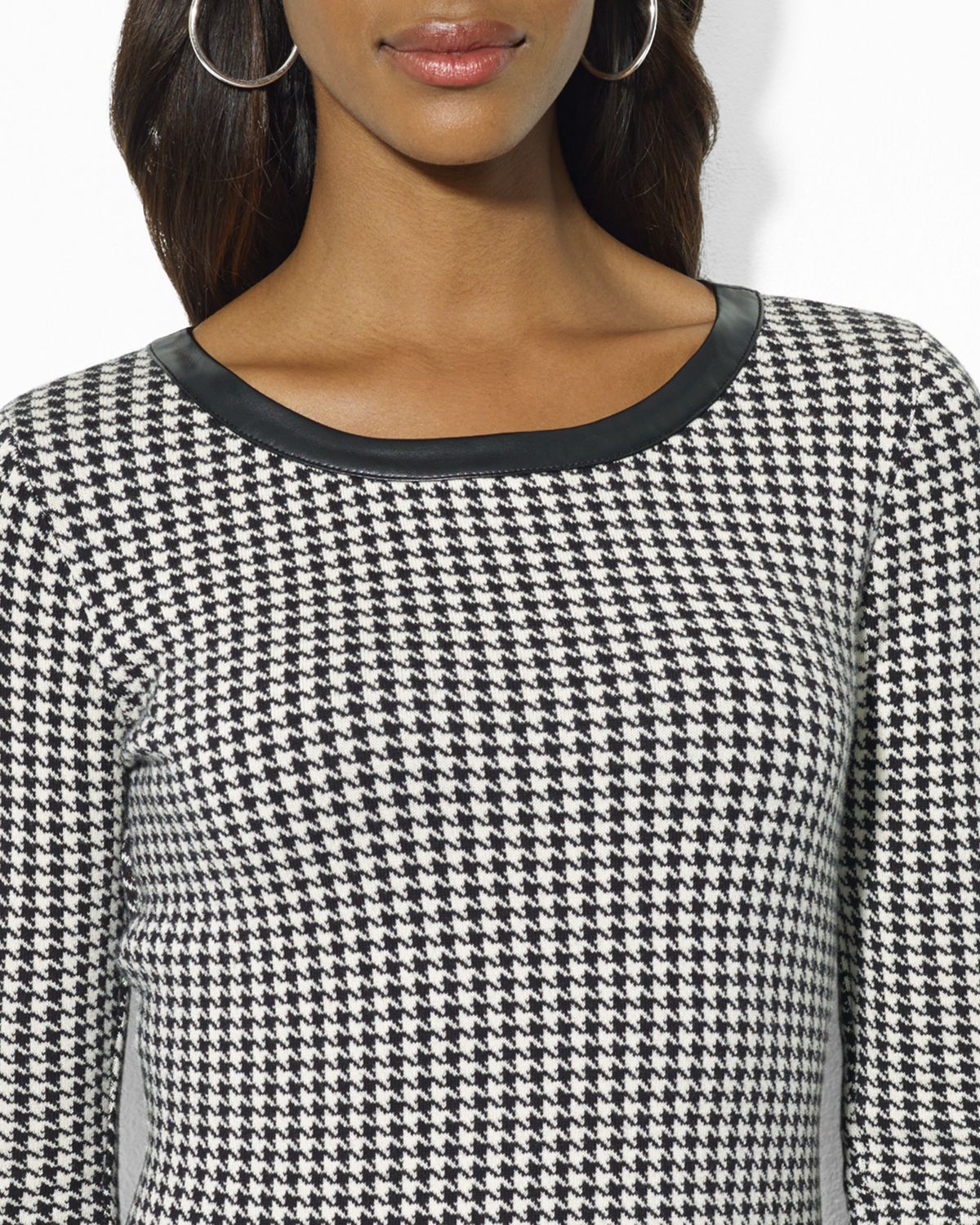 ralph lauren houndstooth dress