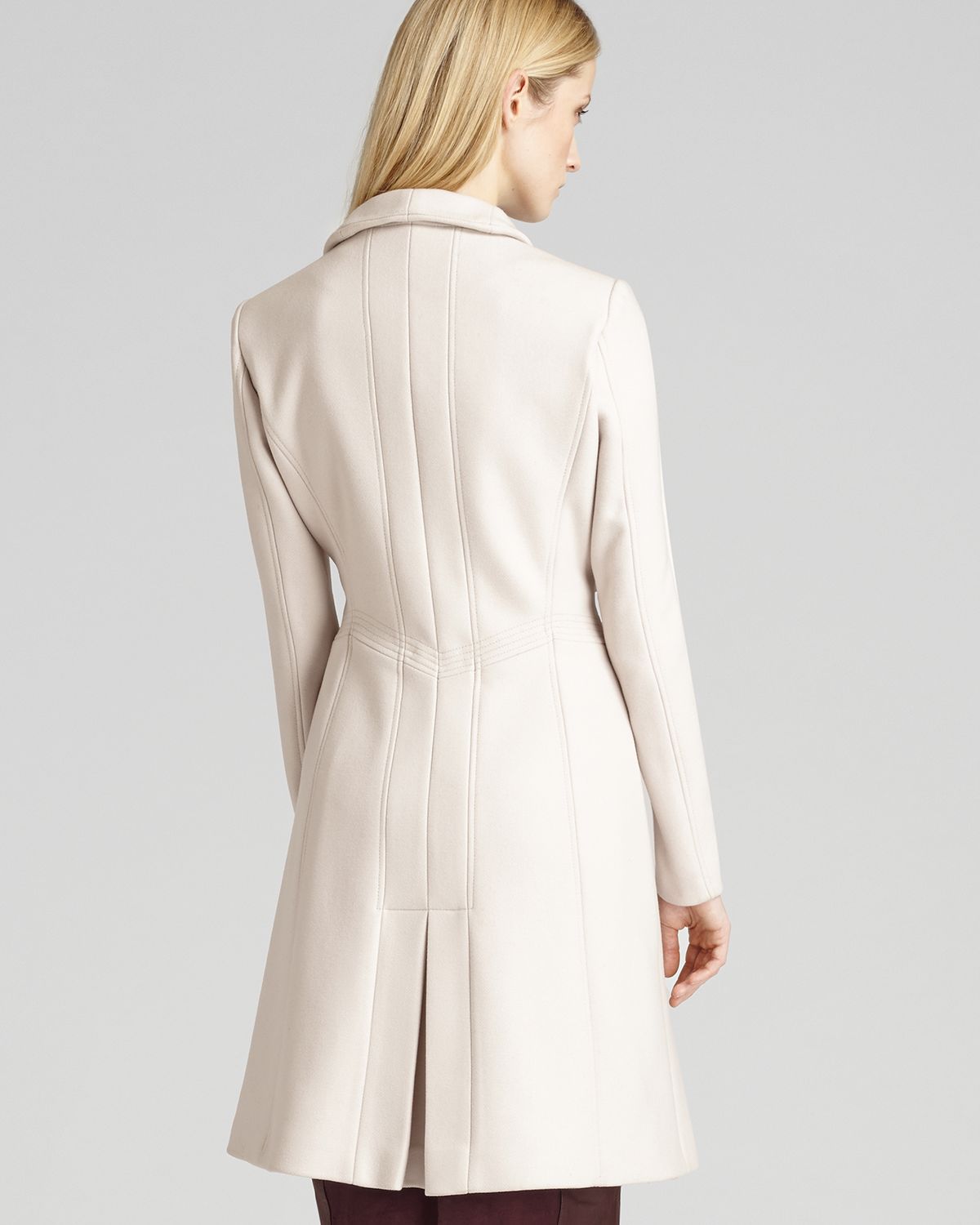 Reiss Coat Virginia Fit And Flare in White Lyst