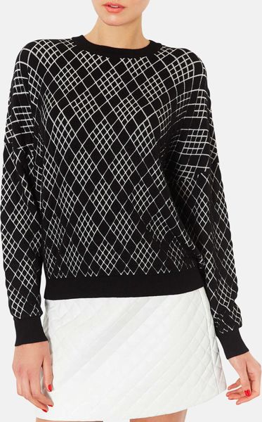 Diamond Pattern Knit Sweater | topshop diamond pattern knit sweater in multicolor black Diamond Pattern Knit Sweater | topshop diamond pattern knit sweater in multicolor black