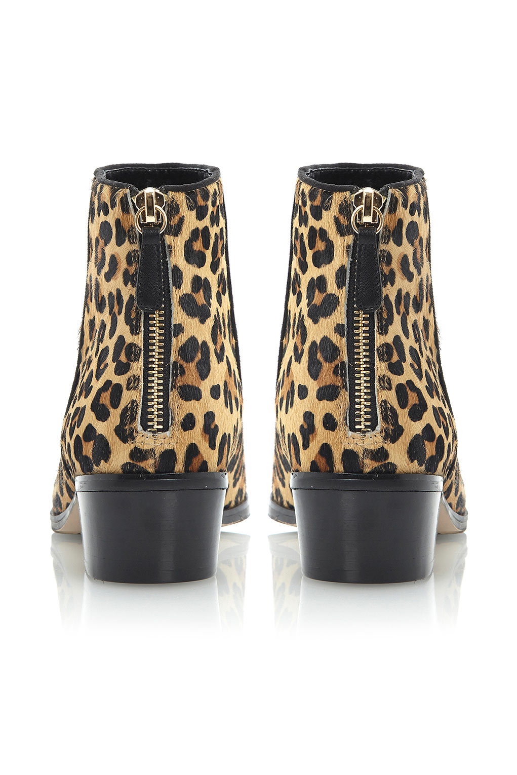 Topshop Peopard Pony Leopard Print Ankle Boots By Dune Lyst