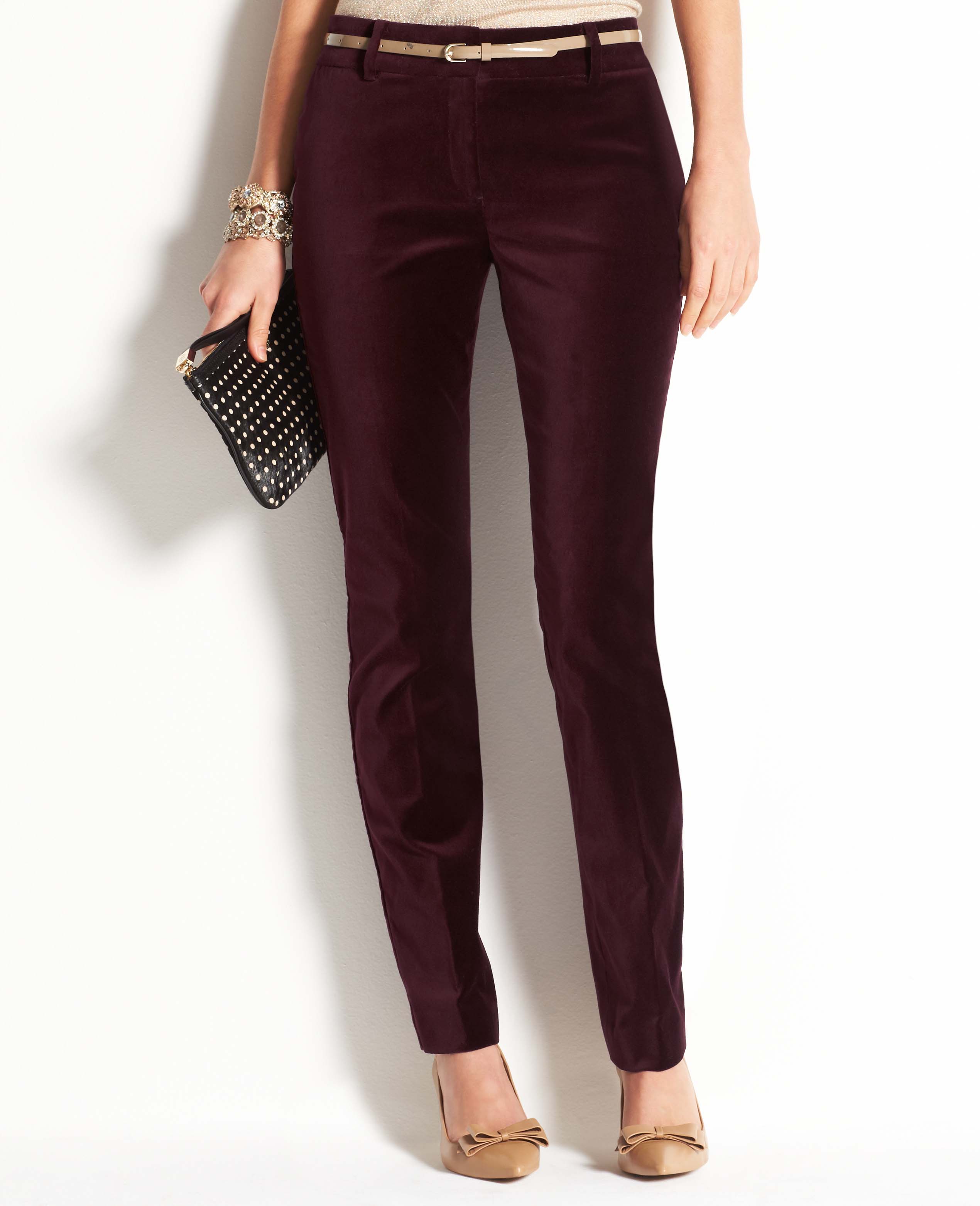 ann taylor red pants