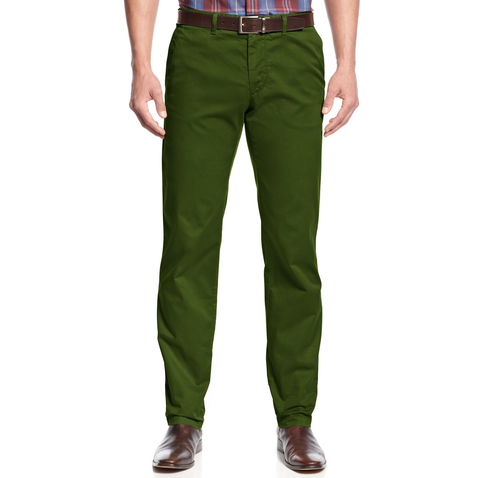 Hugo Boss Boss Crigan Straight Fit Pants in Green for Men (Dark Green ...