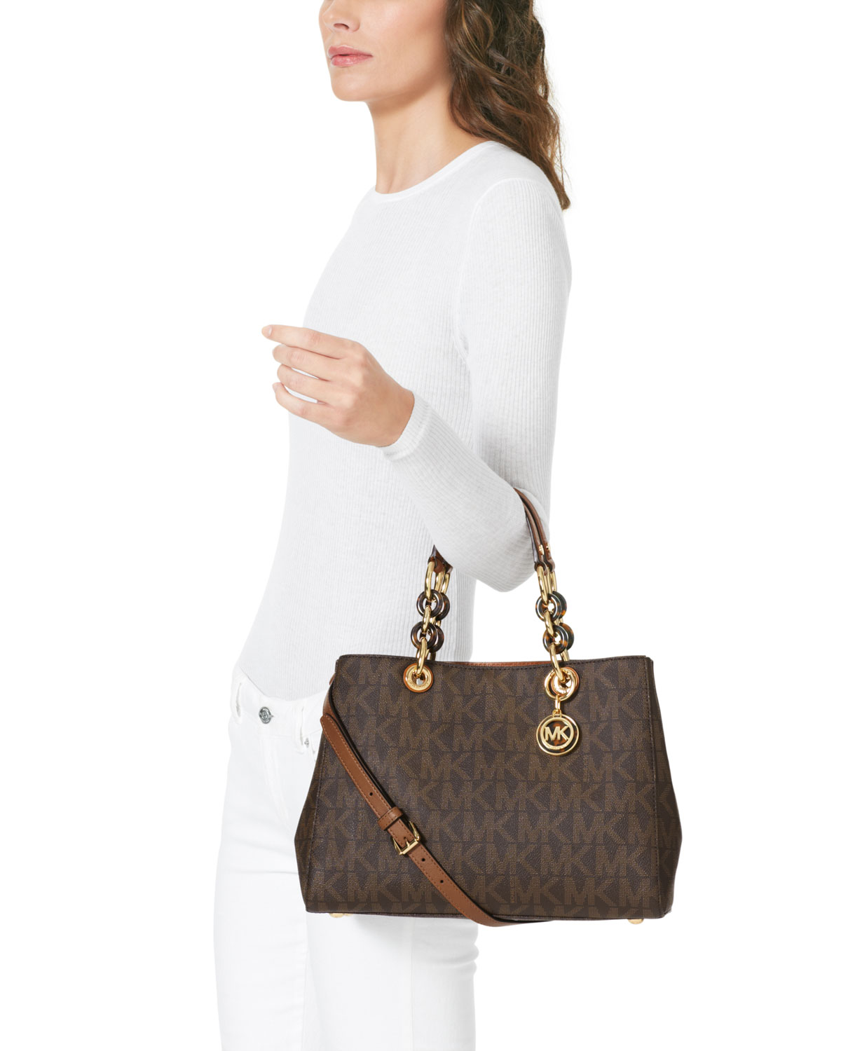 cynthia mk logo satchel