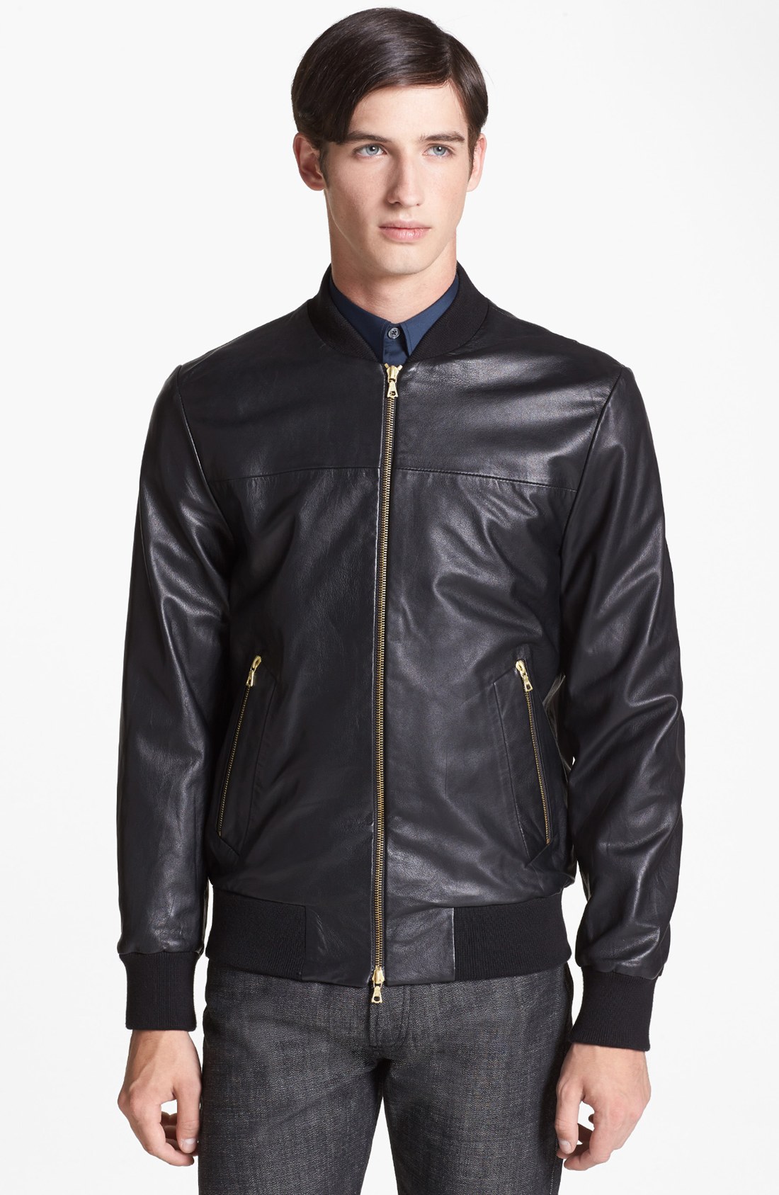 paul smith mens leather jacket