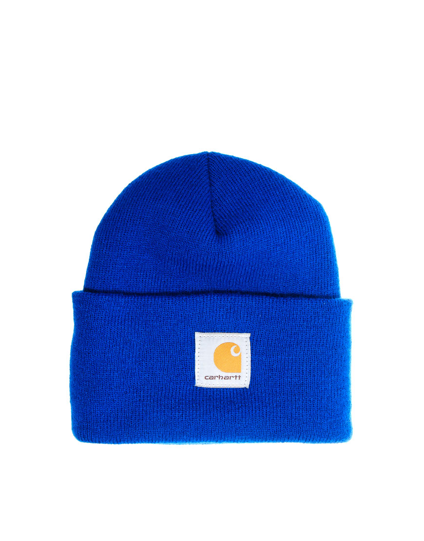 Stussy Carhartt Acrylic Watch Beanie Hat in Blue for Men | Lyst