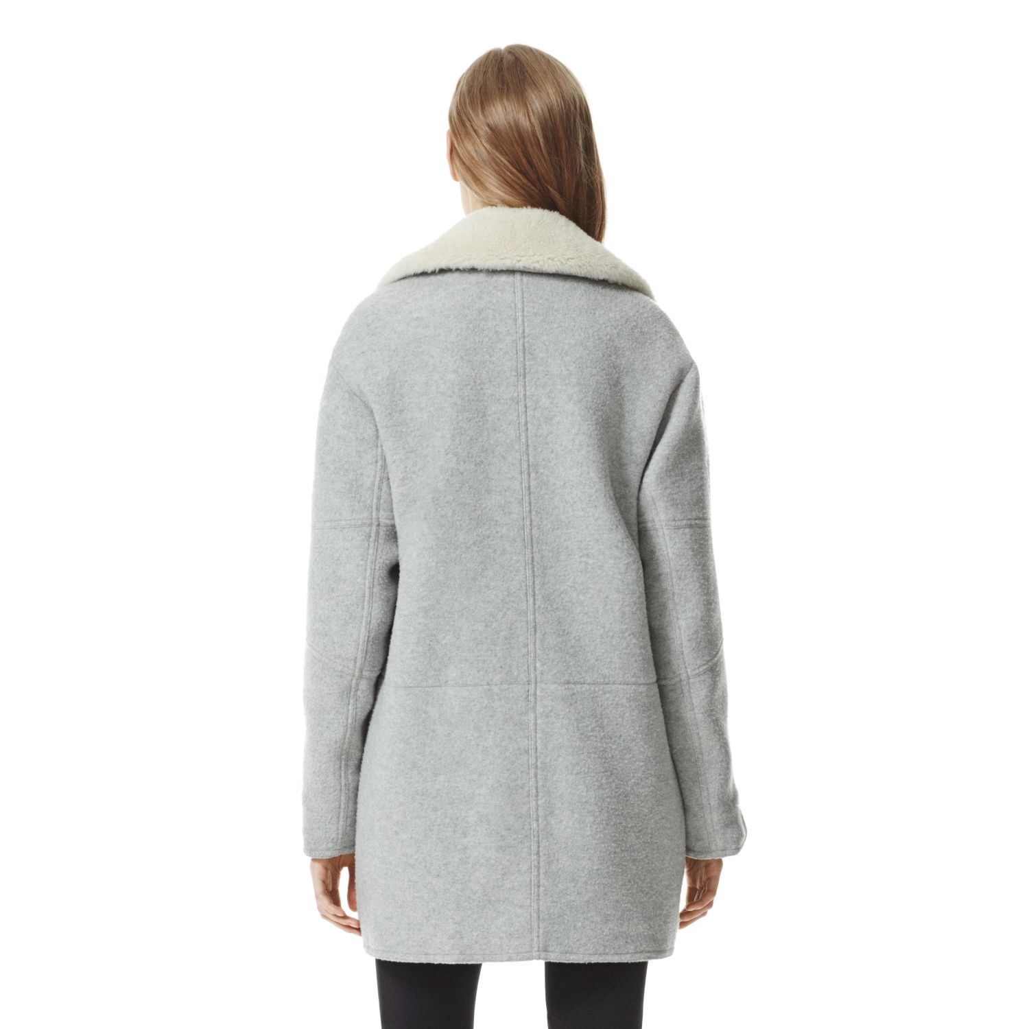 Lyst - Theory Datyah K Coat In Amazing Wool Blend in Gray