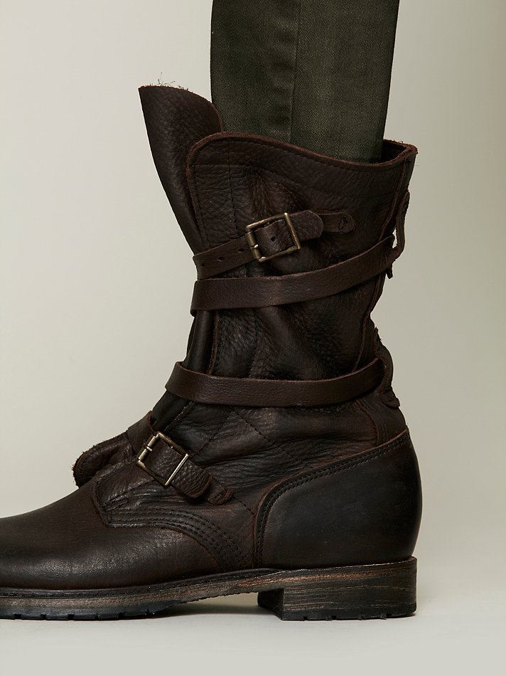 Lyst Vintage Shoe Company Rayna Wrap Boot in Brown Lyst Vintage Shoe Company Rayna Wrap Boot in Brown