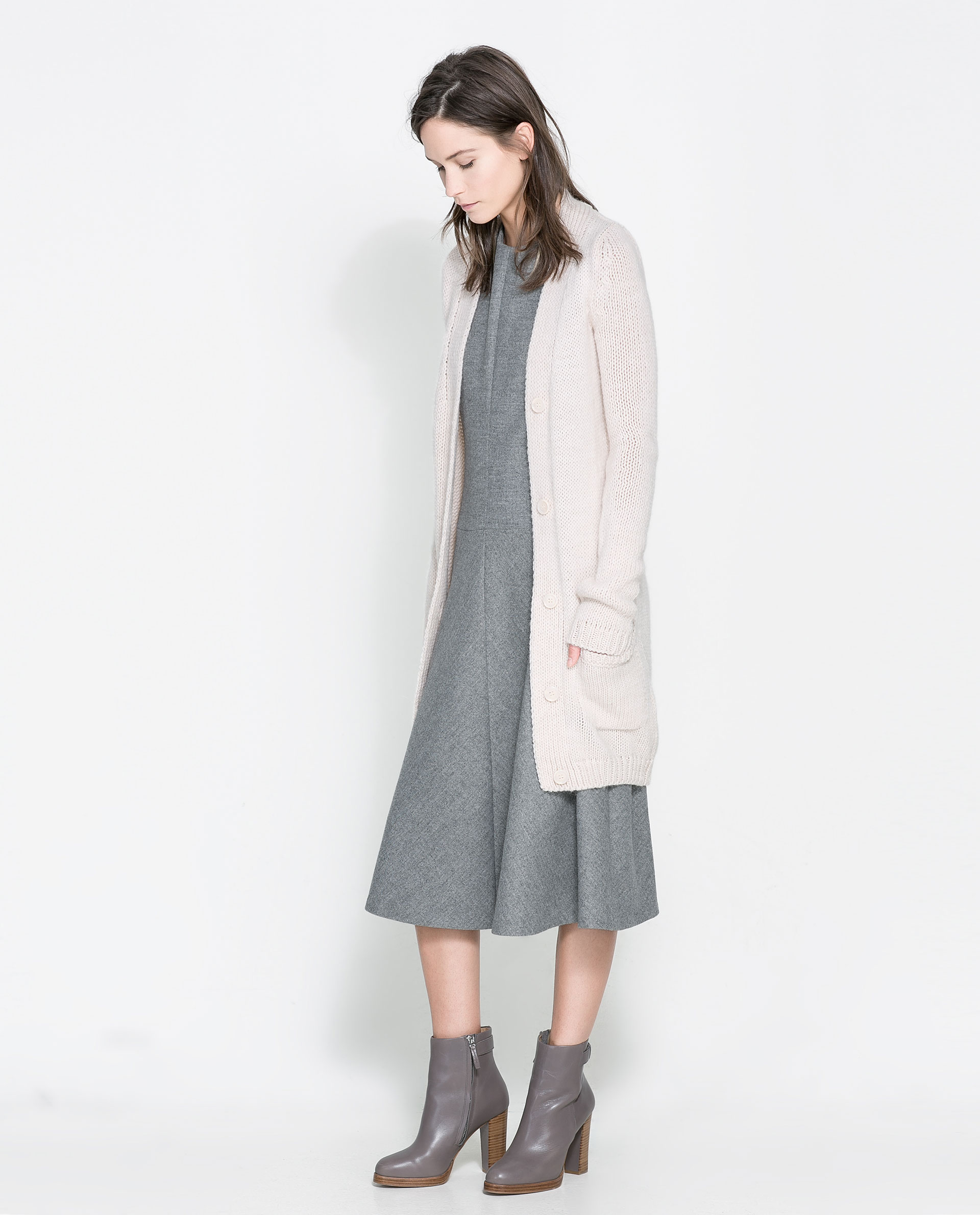 Long cardigan sweaters for women zara women Women Black Zara Long