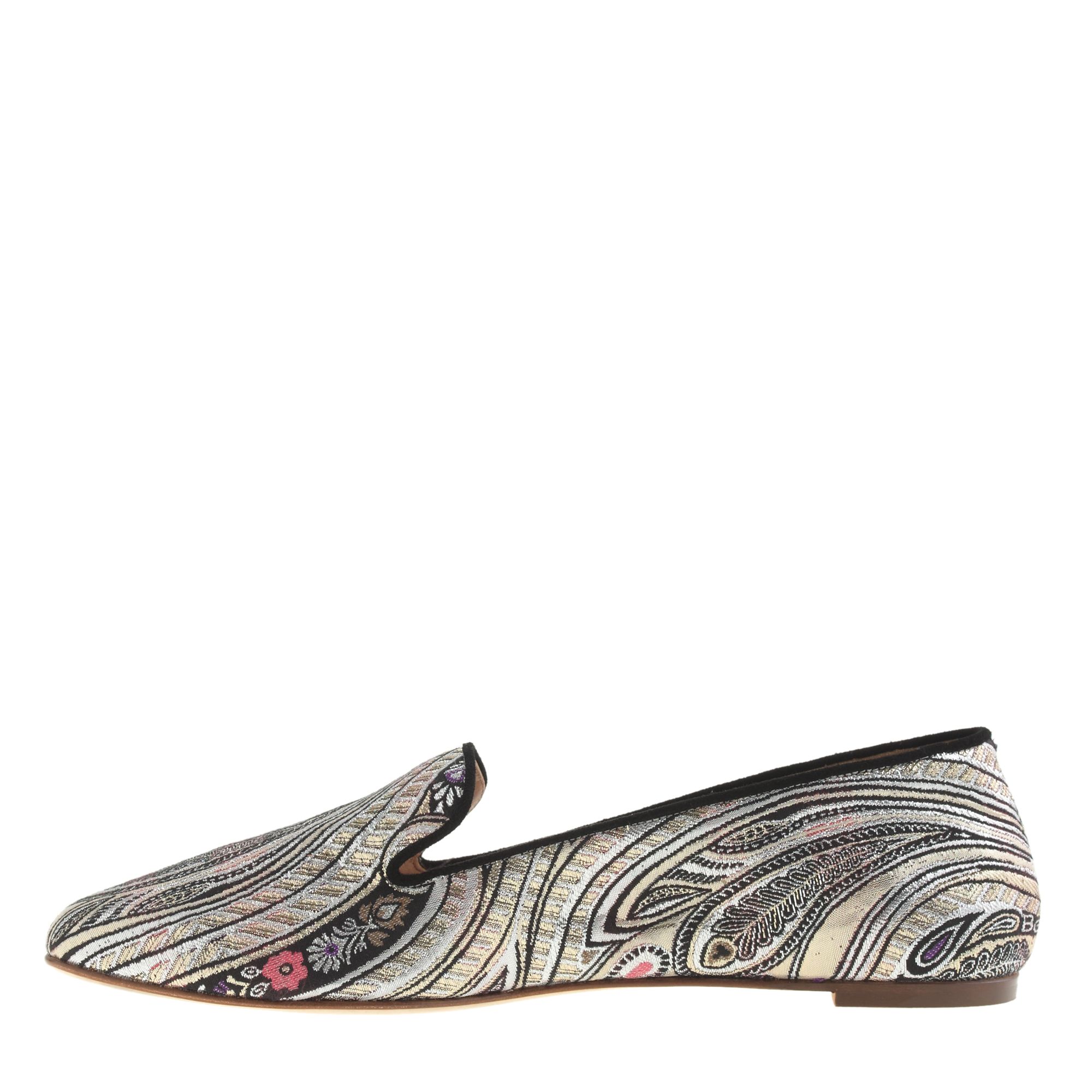 J.Crew Darby Paisley Loafers in Black Lyst