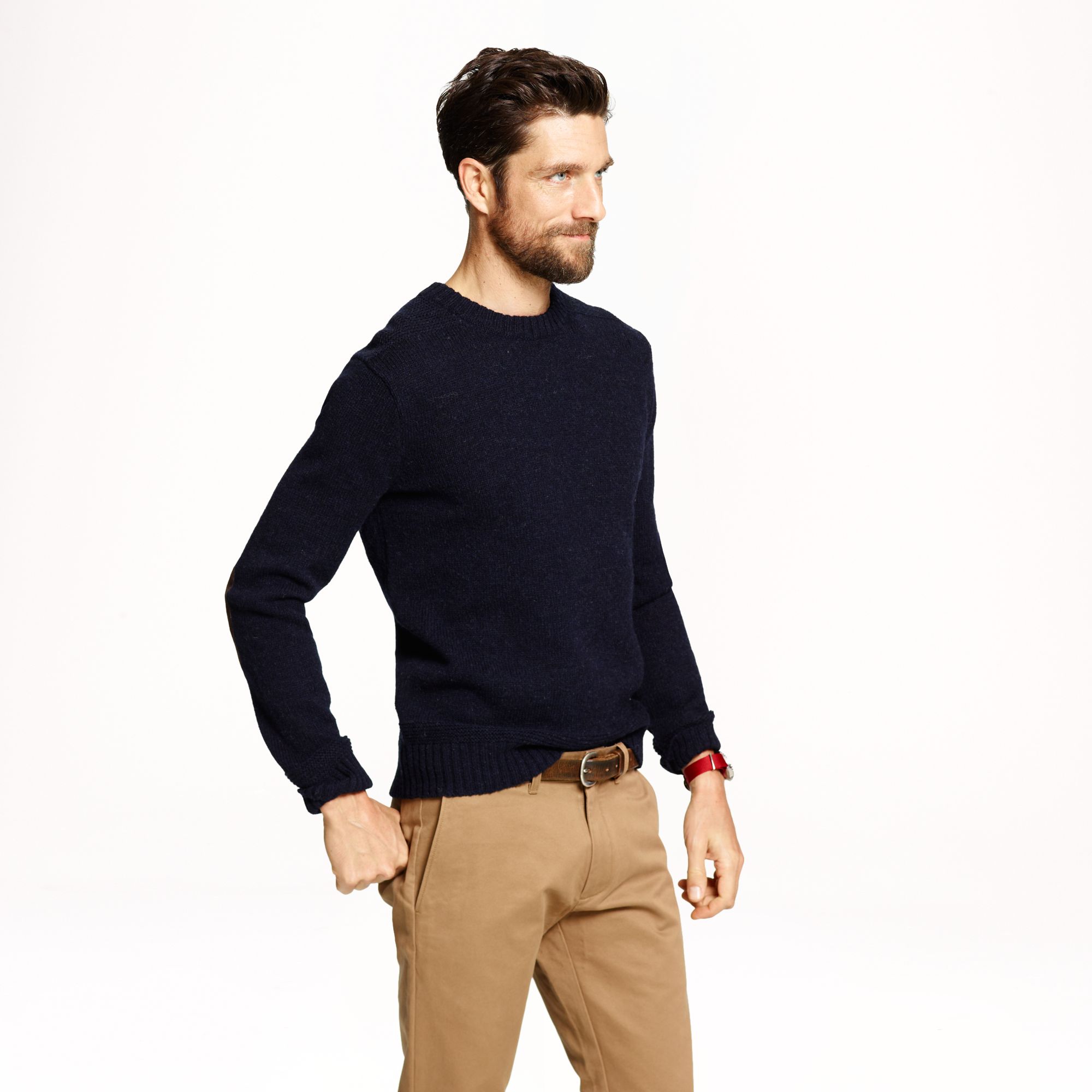 J Crew Wallace Barnes Shetland Wool Sutherland Sweater In Blue For