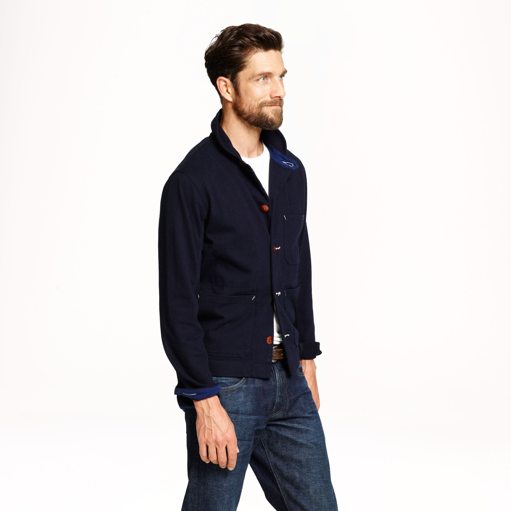 navy chore jacket