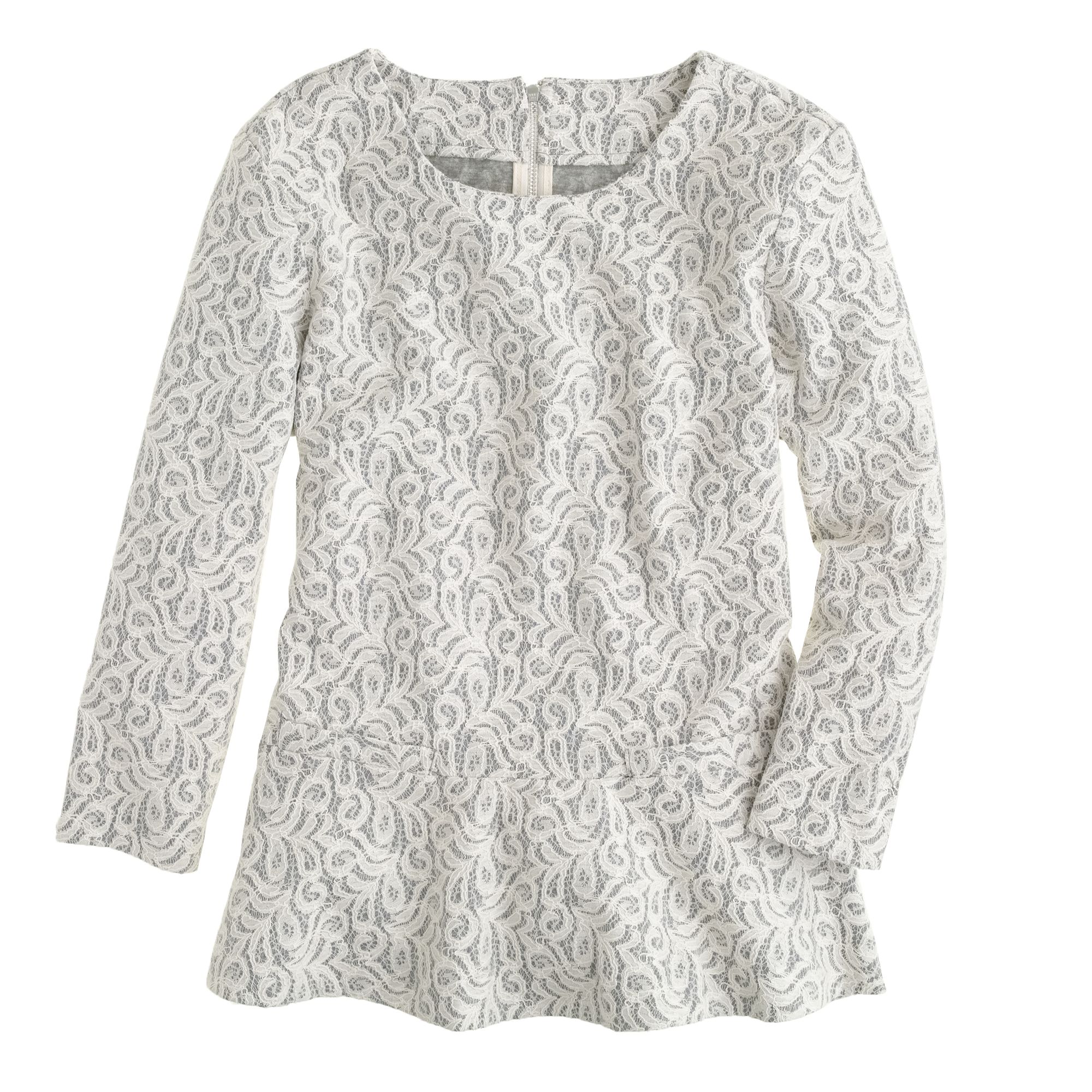 j crew white peplum top