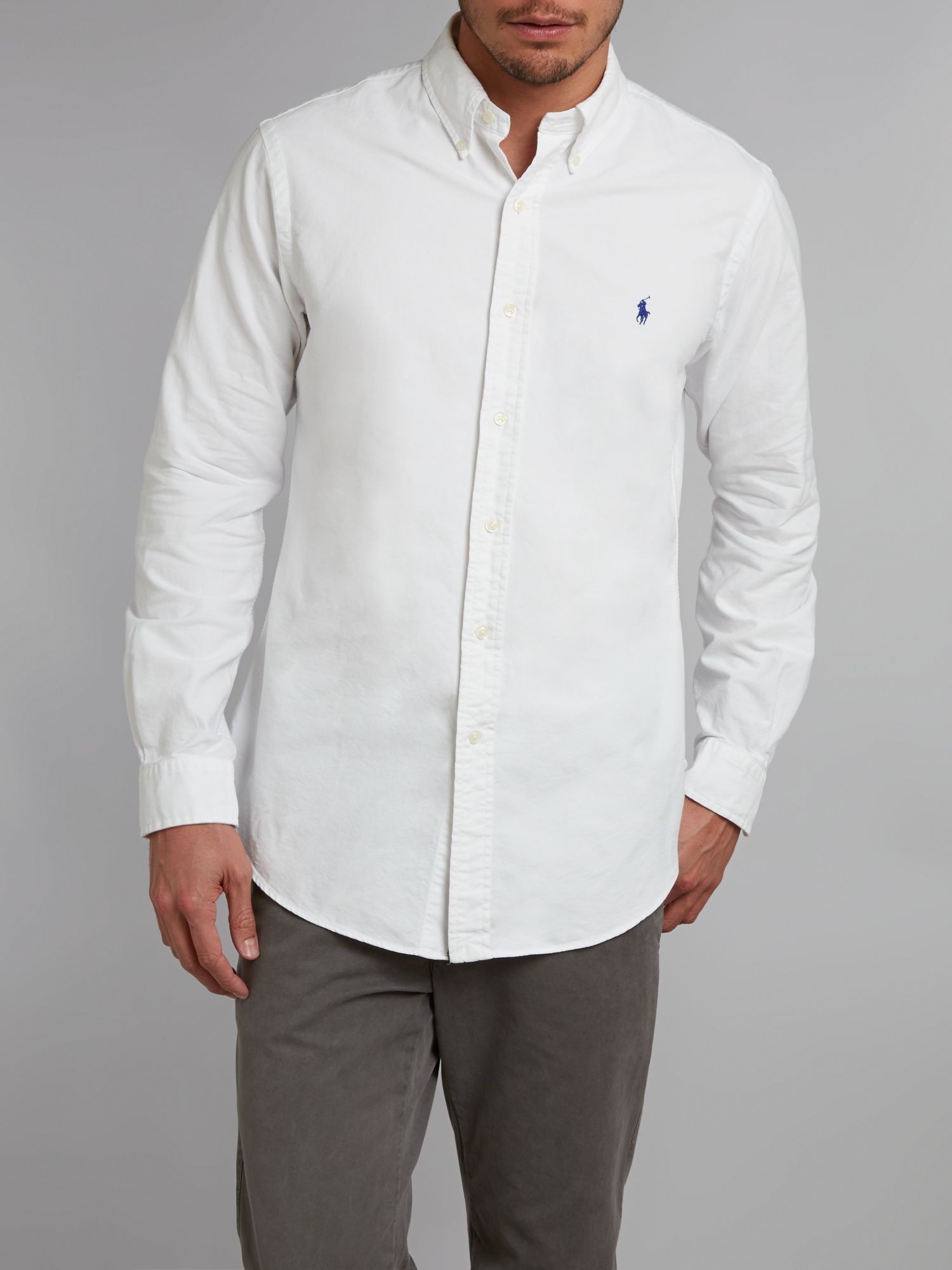 Polo Ralph Lauren Classic Oxford Shirt in White for Men - Lyst