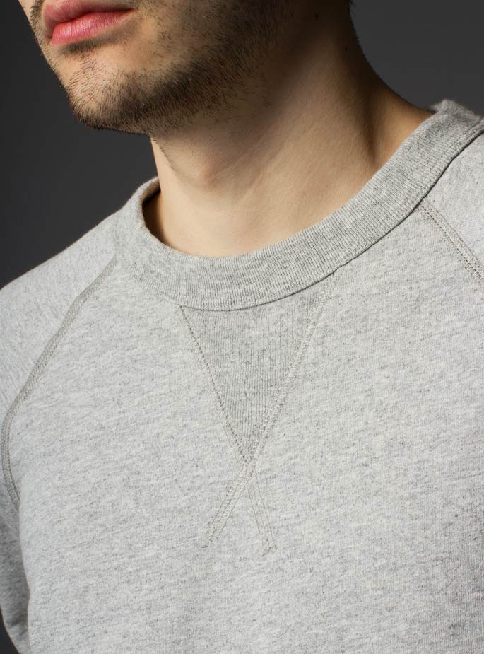 grey raglan sweatshirt