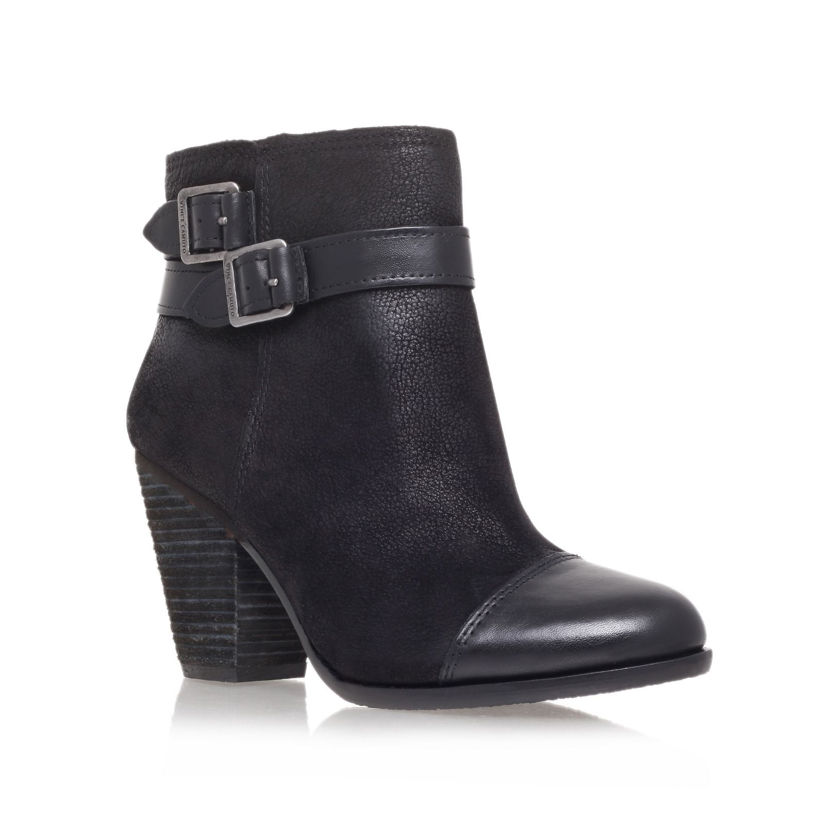 Vince Camuto Hasia High Heel Ankle Boots in Black | Lyst