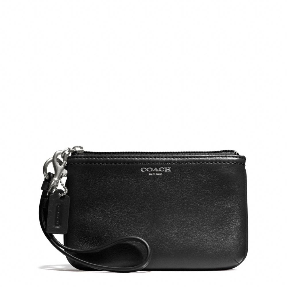 Coach Small Wristlet in Leather in Black | Lyst