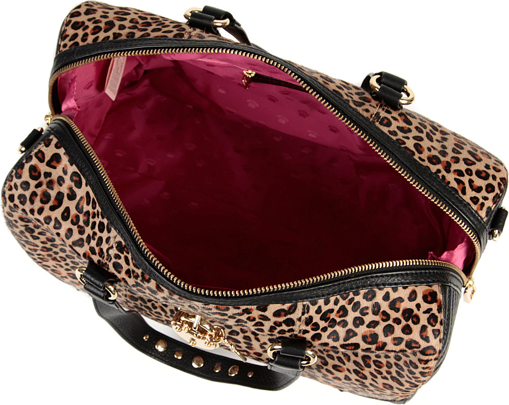 Juicy Couture Leopard Print Bowler Bag - Lyst