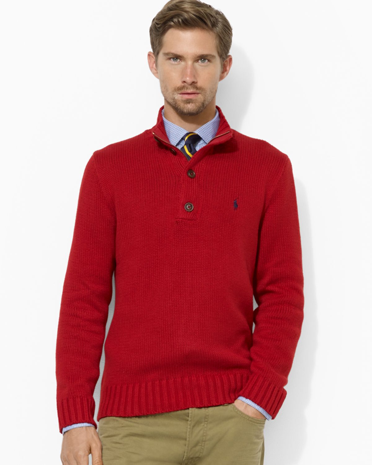 red polo ralph lauren sweater