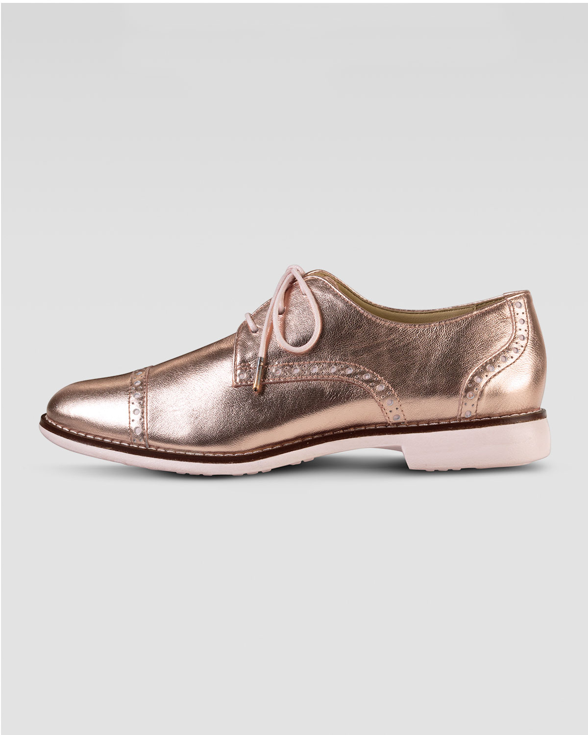 cole haan metallic oxfords