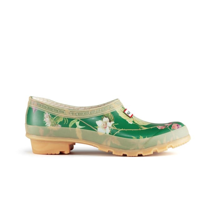 hunter floral garden clogs