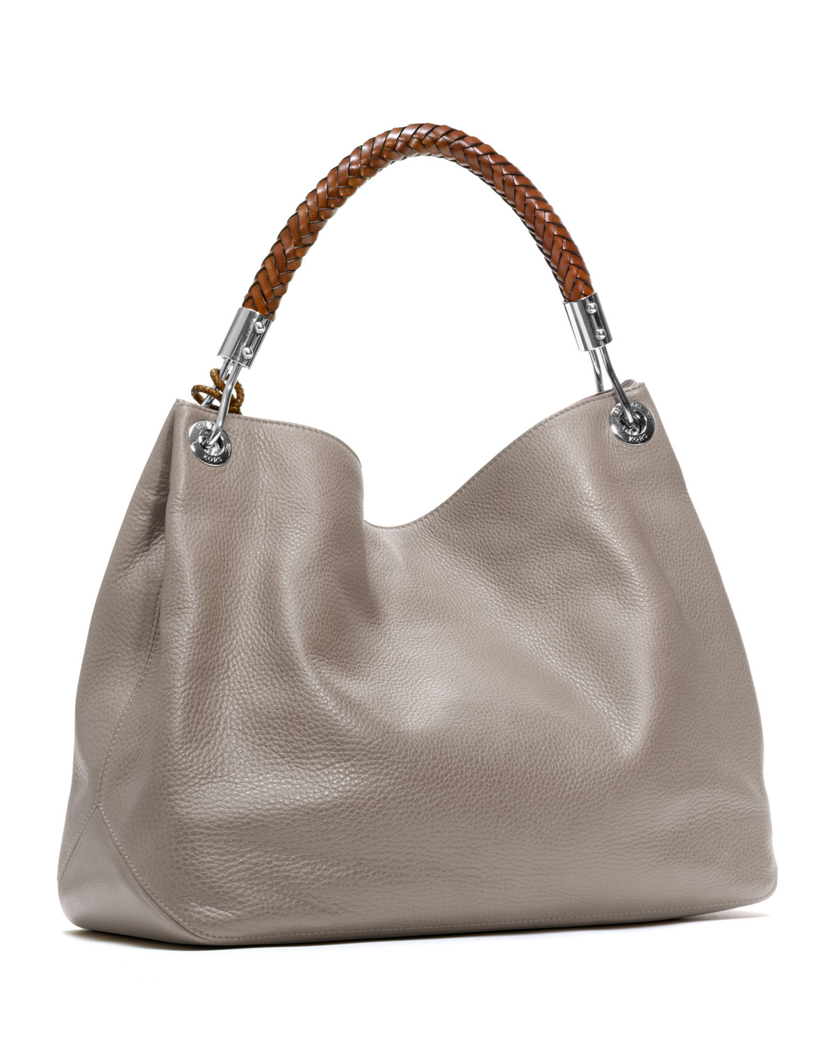Michael Kors Large Skorpios Shoulder Bag in Pearl Grey (Gray) Lyst