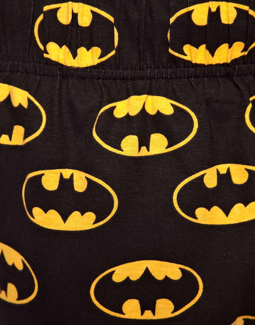 ASOS Batman Pajama Bottoms in Black for 