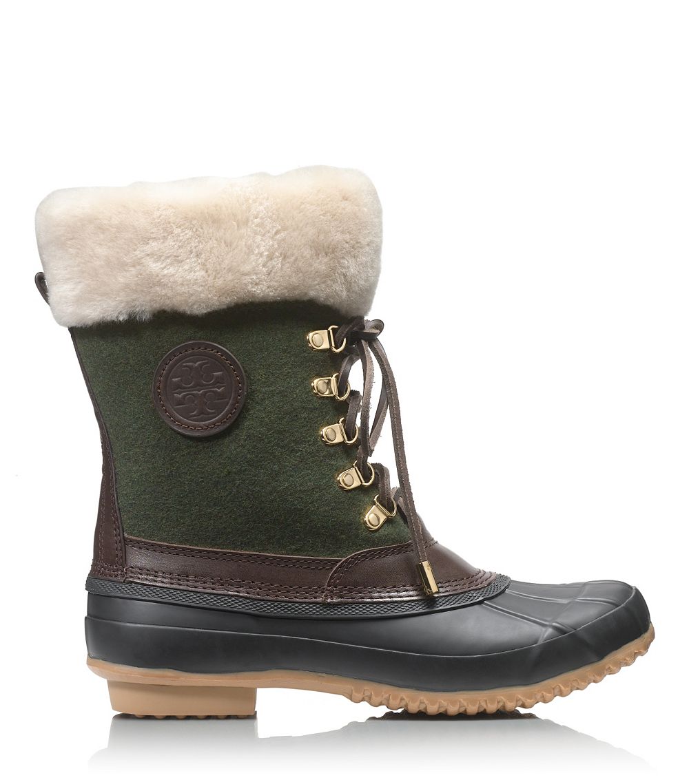 tory burch duck boots