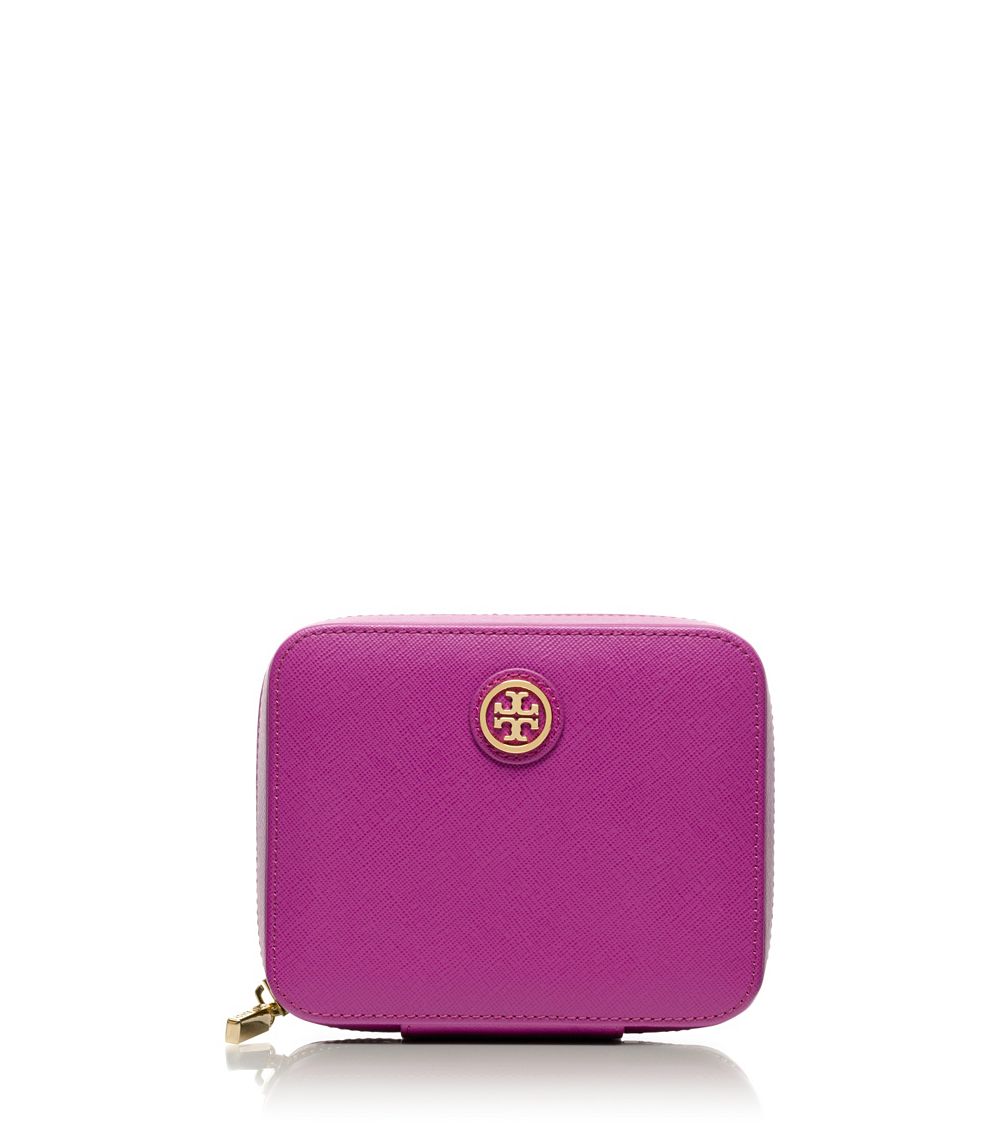 Tory Burch Robinson Zip Jewelry Case in Purple Lyst