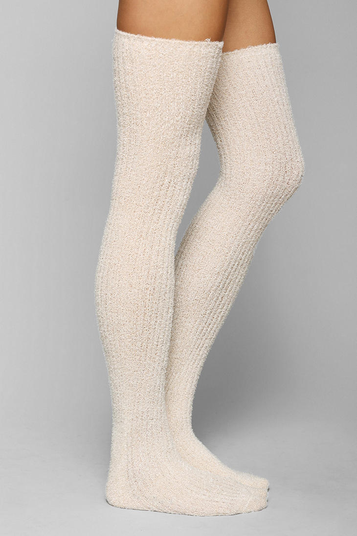 over the knee fuzzy socks