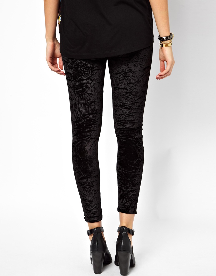 ASOS Maternity Leggings in Crushed 