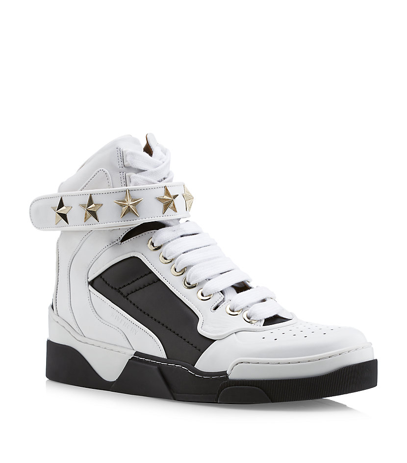 Givenchy Star Strap High Top Trainers in White for Men | Lyst