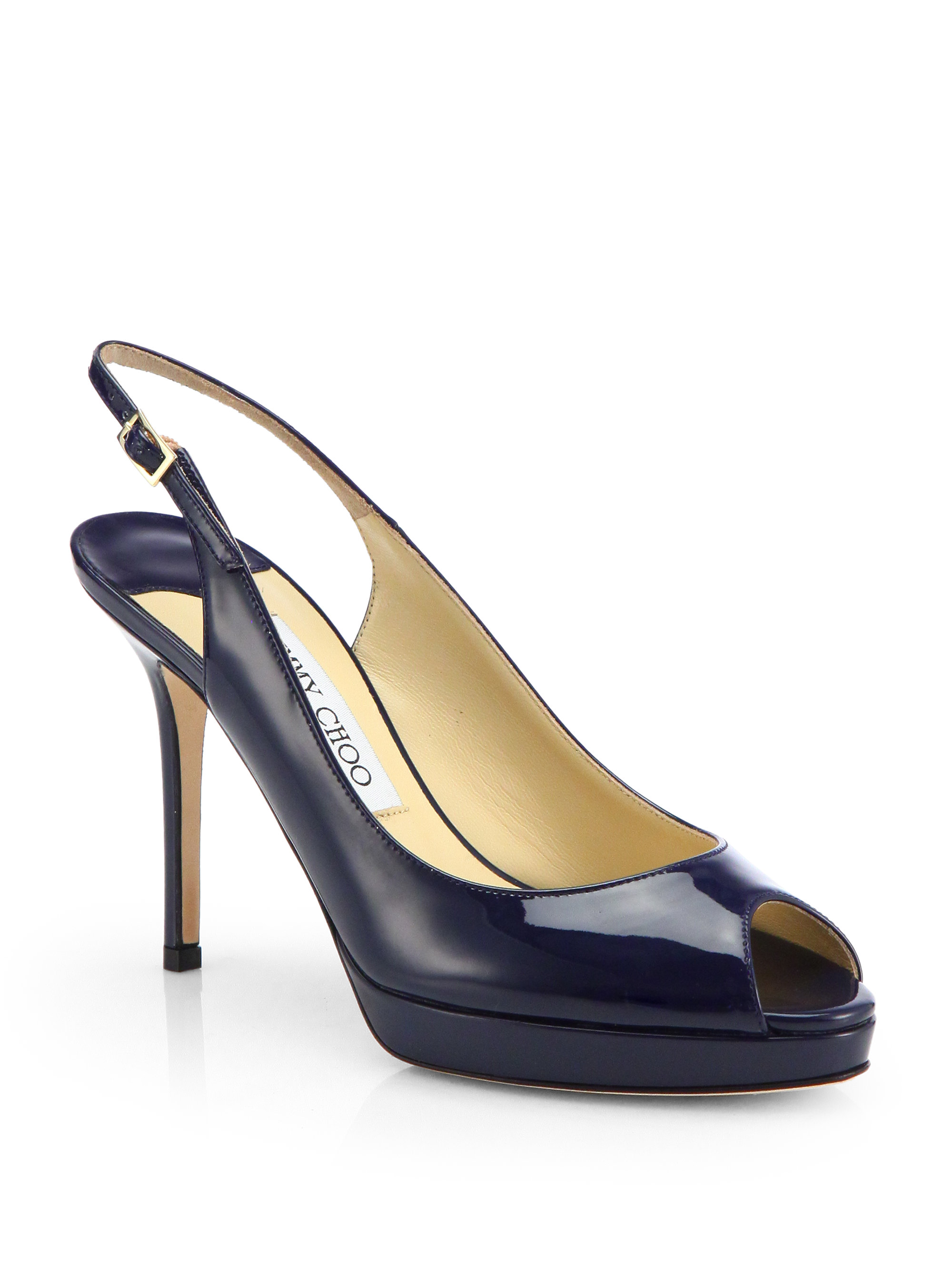 blue slingbacks