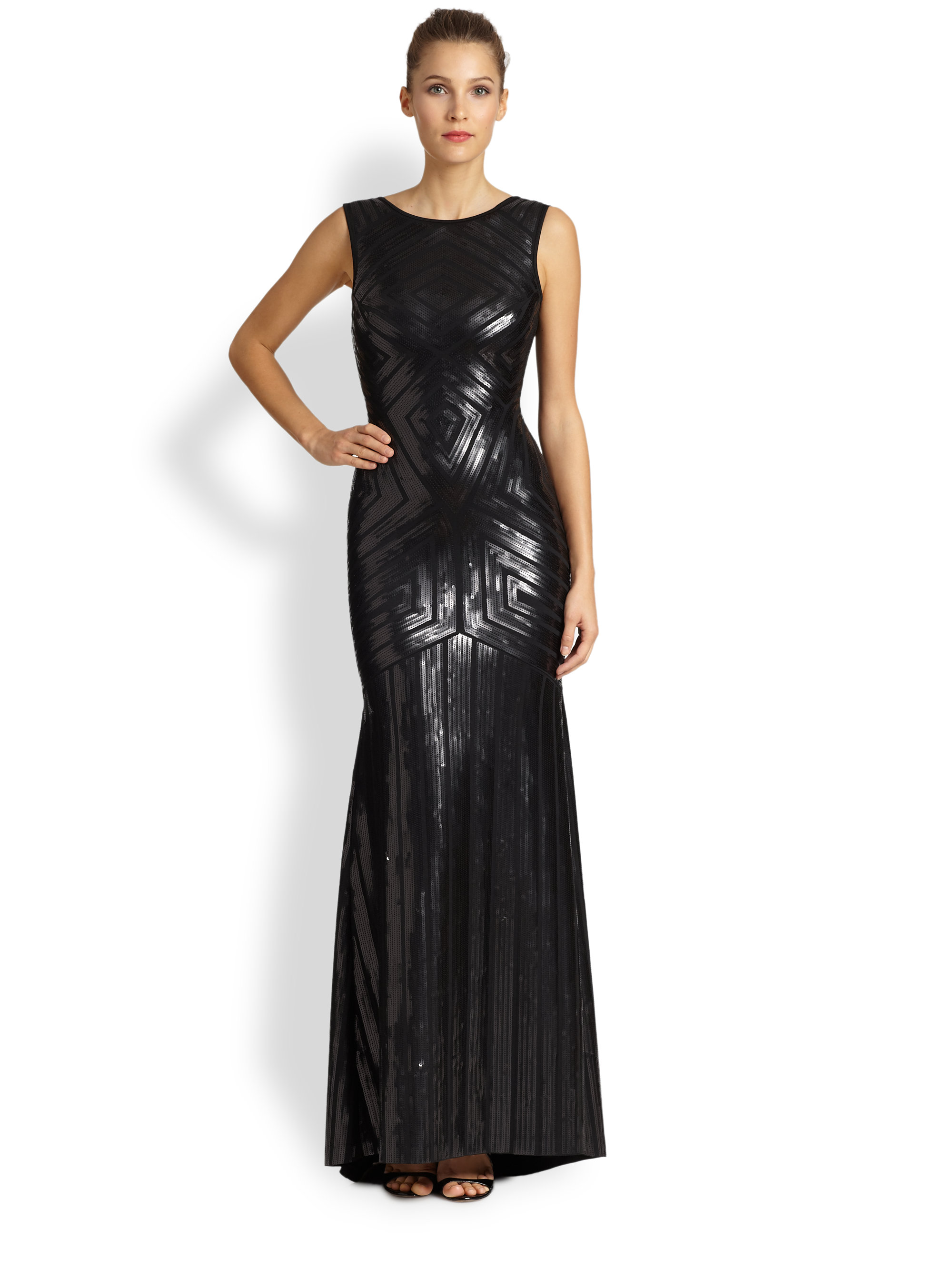 bcbgmaxazria black gown