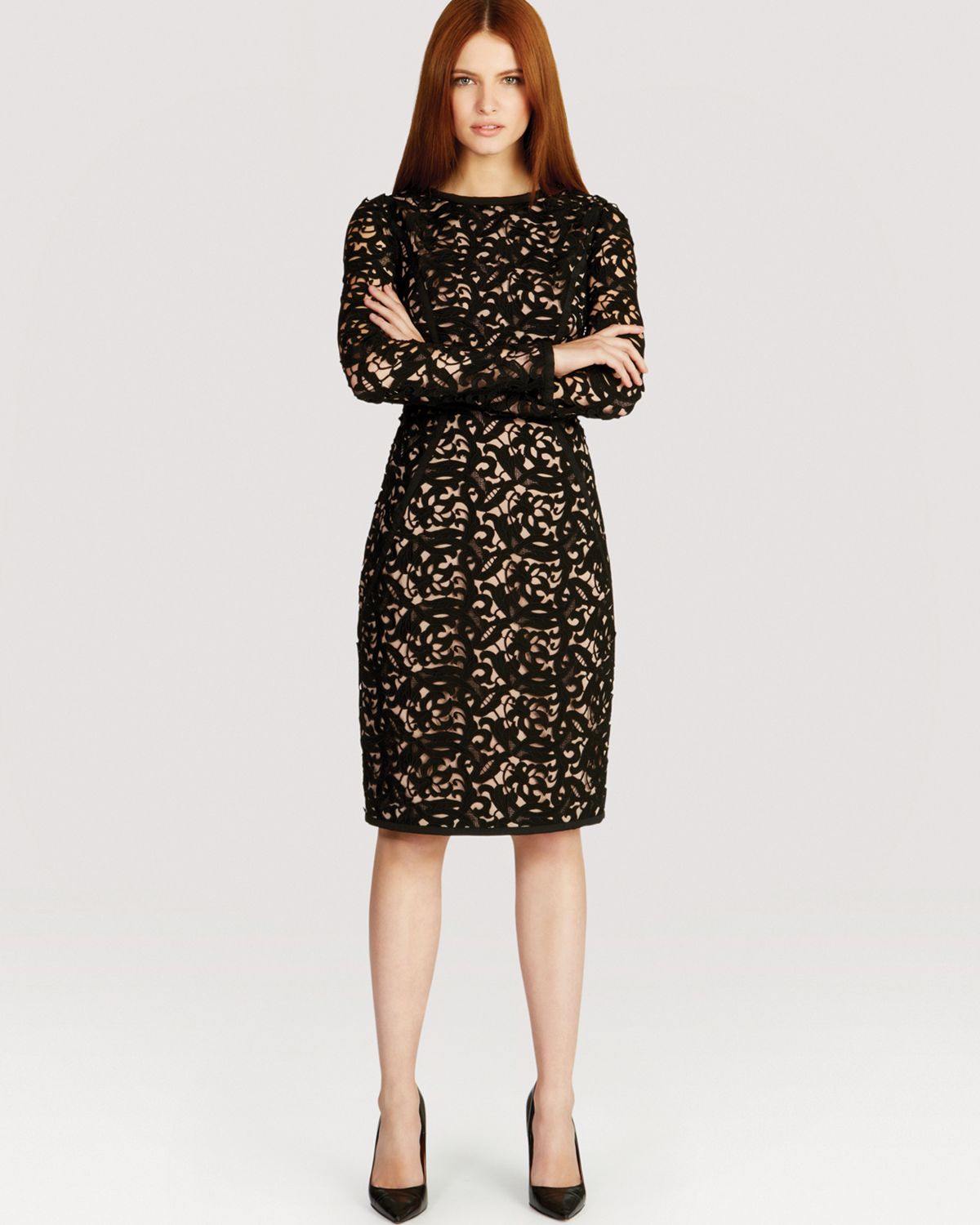 coast black ashby lace dress