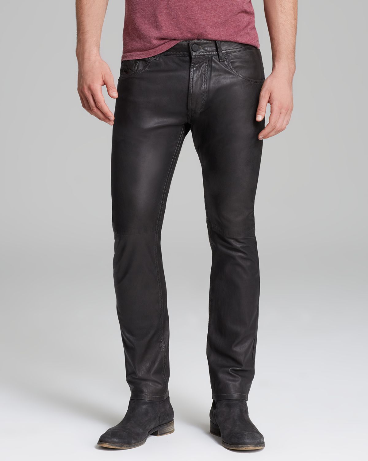 leather skinny fit jeans