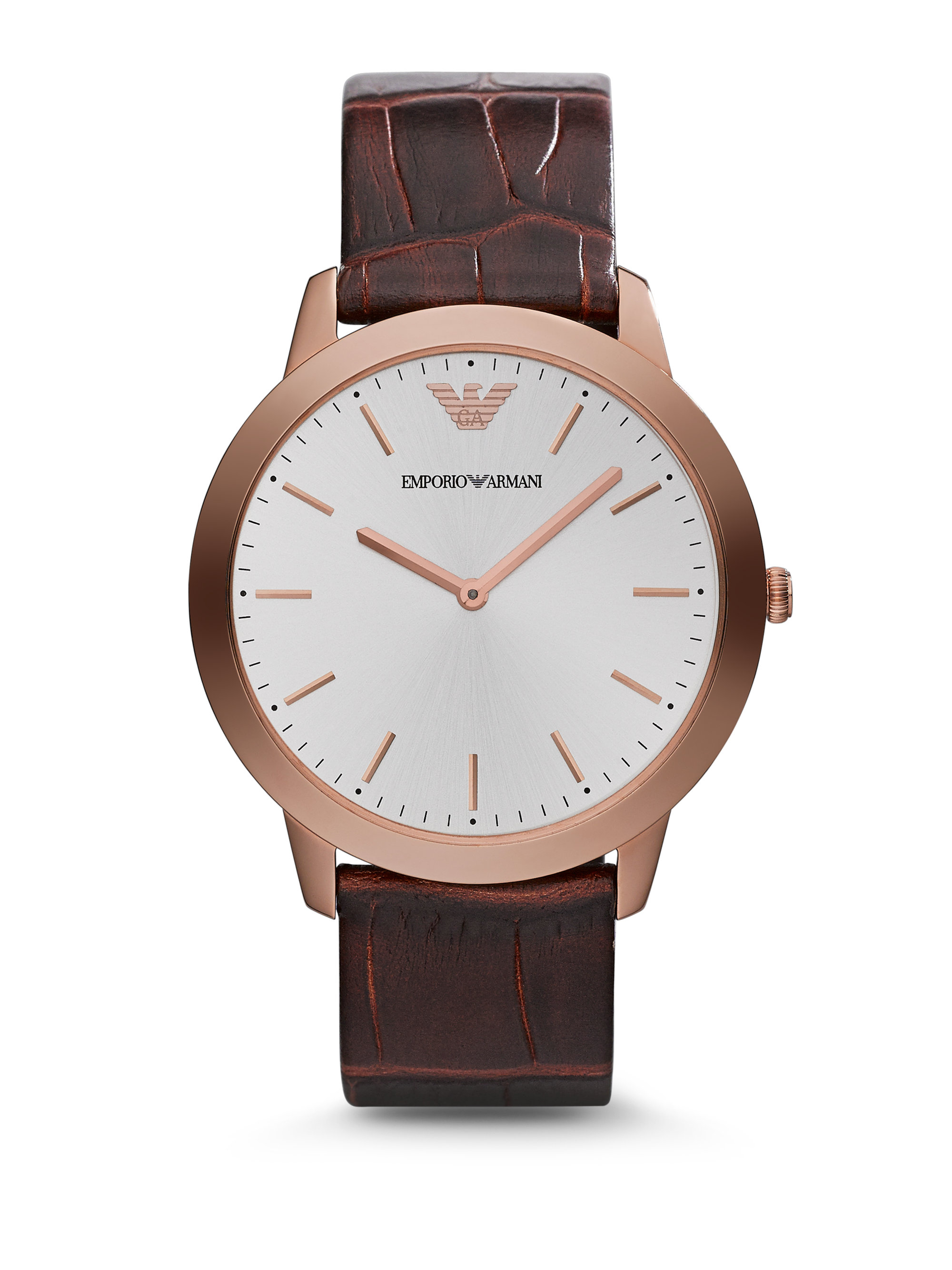 emporio armani stainless steel back water resistant