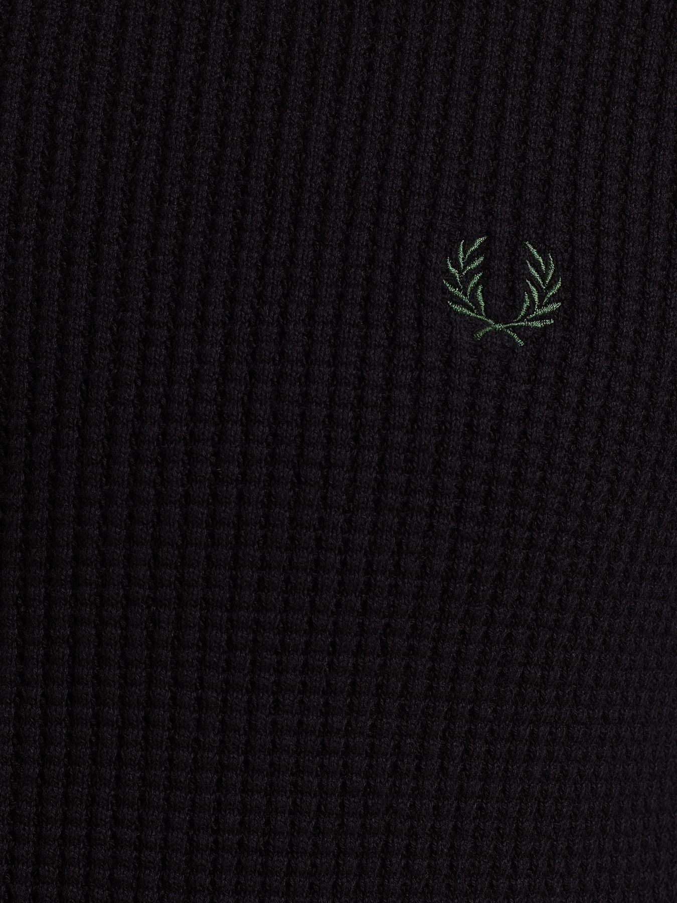 fred perry waffle cardigan