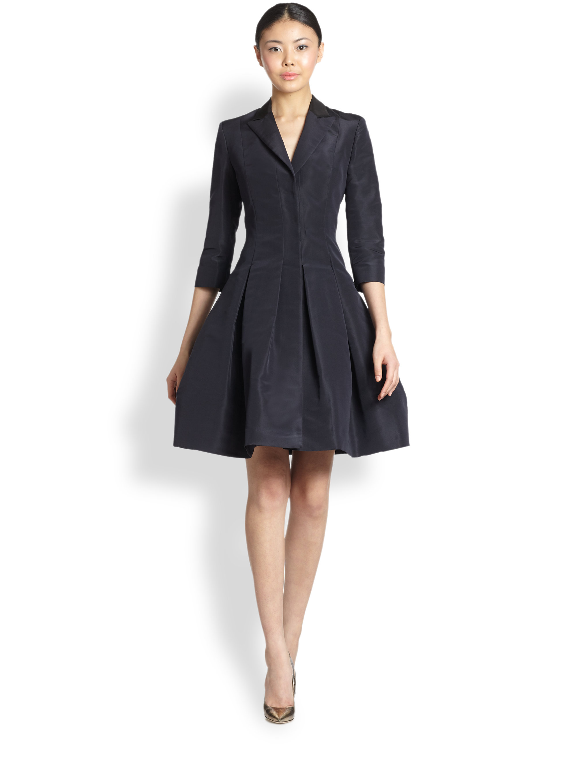 oscar de la renta shirt dress