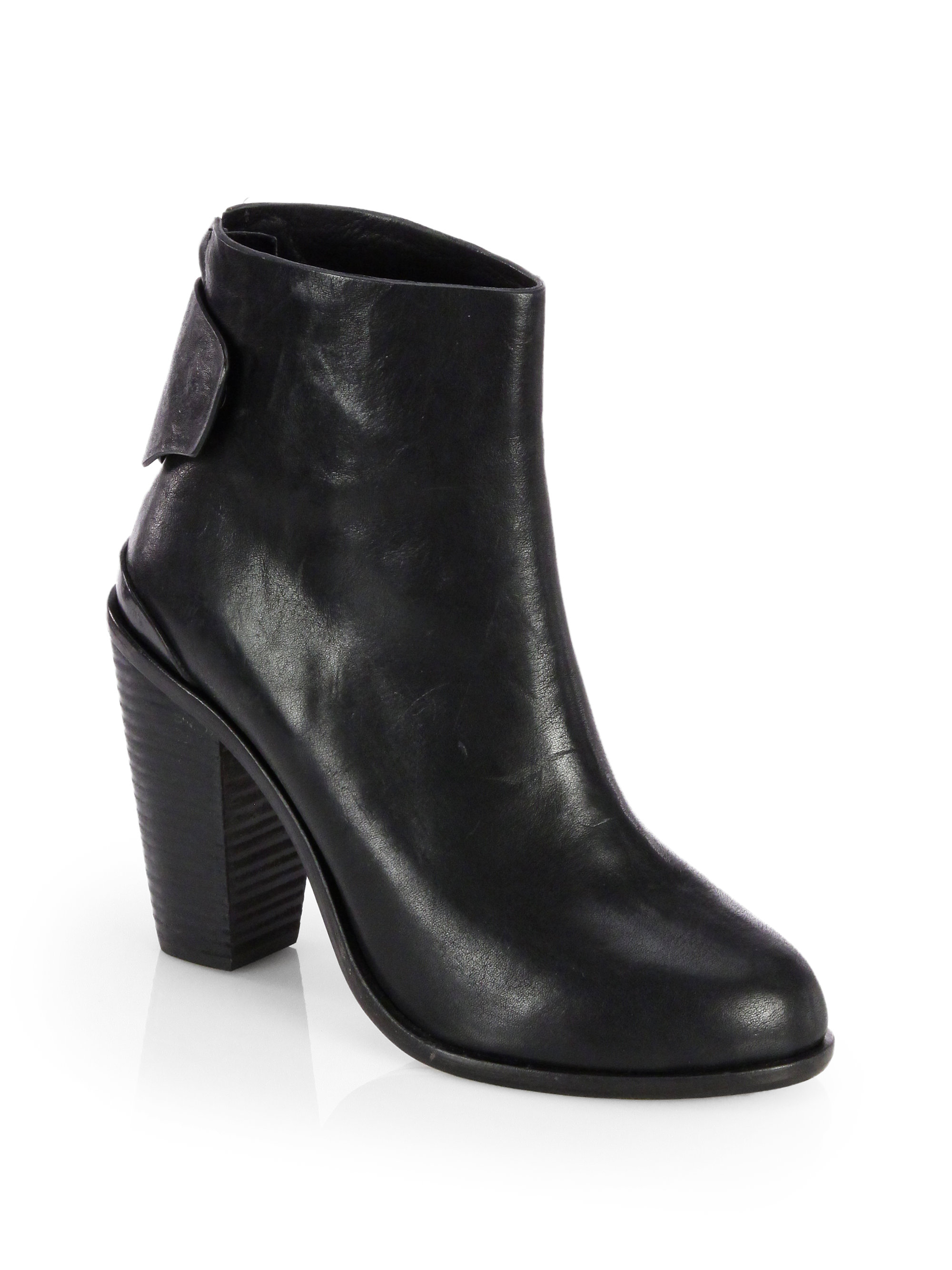 rag and bone black ankle boots