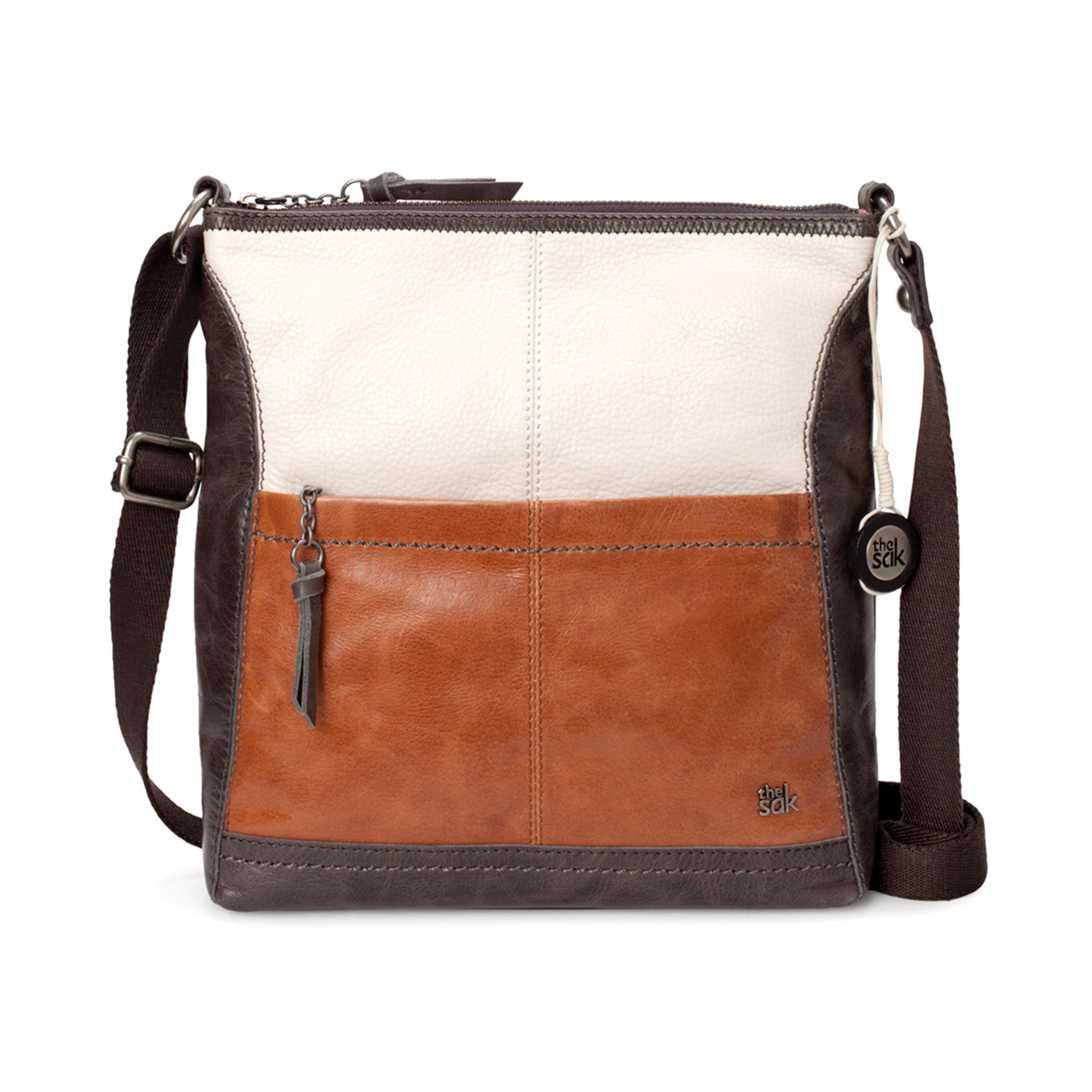 The Sak Iris Leather Crossbody Bag in Brown - Lyst