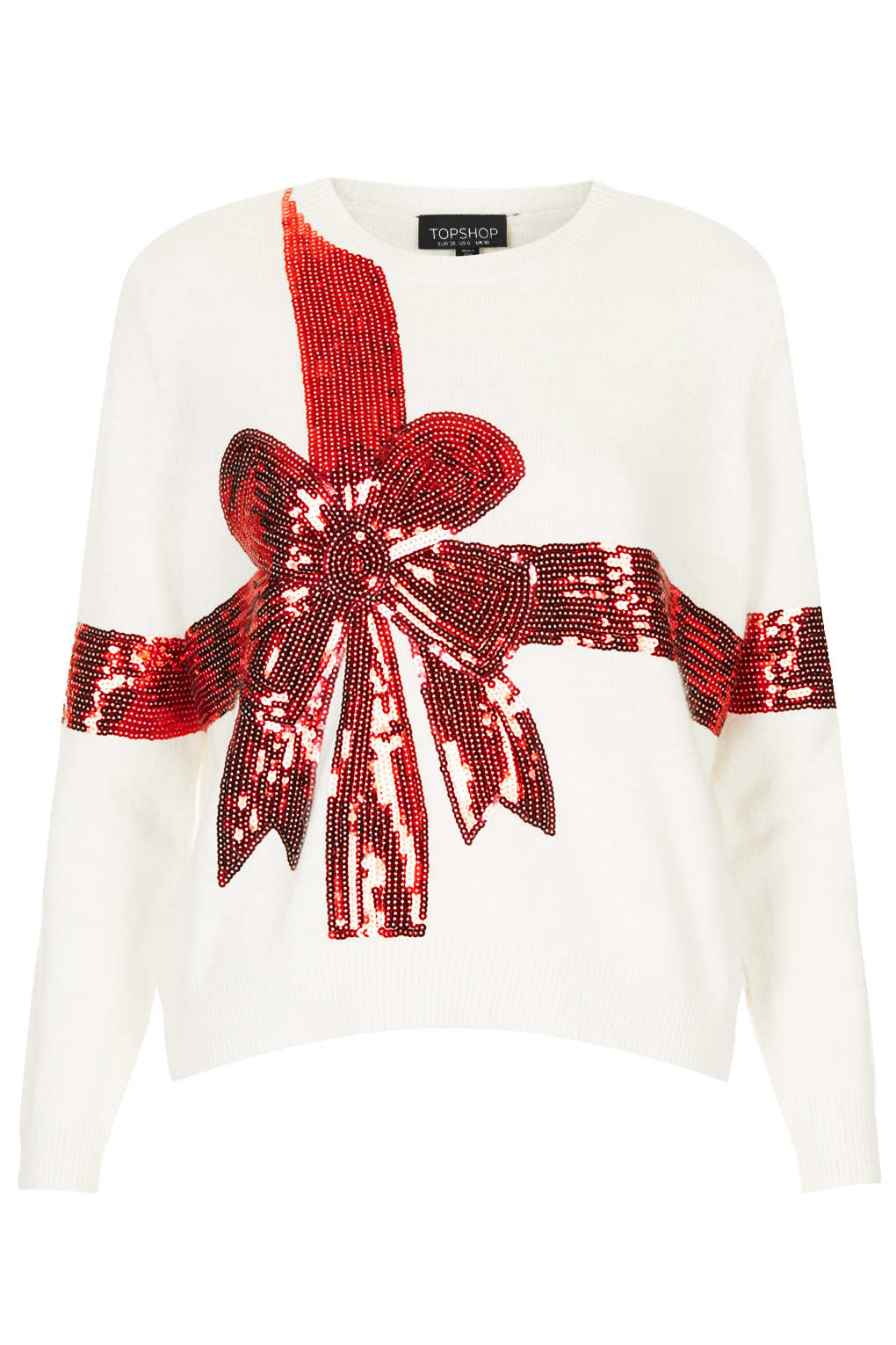 cream sequin jumper
