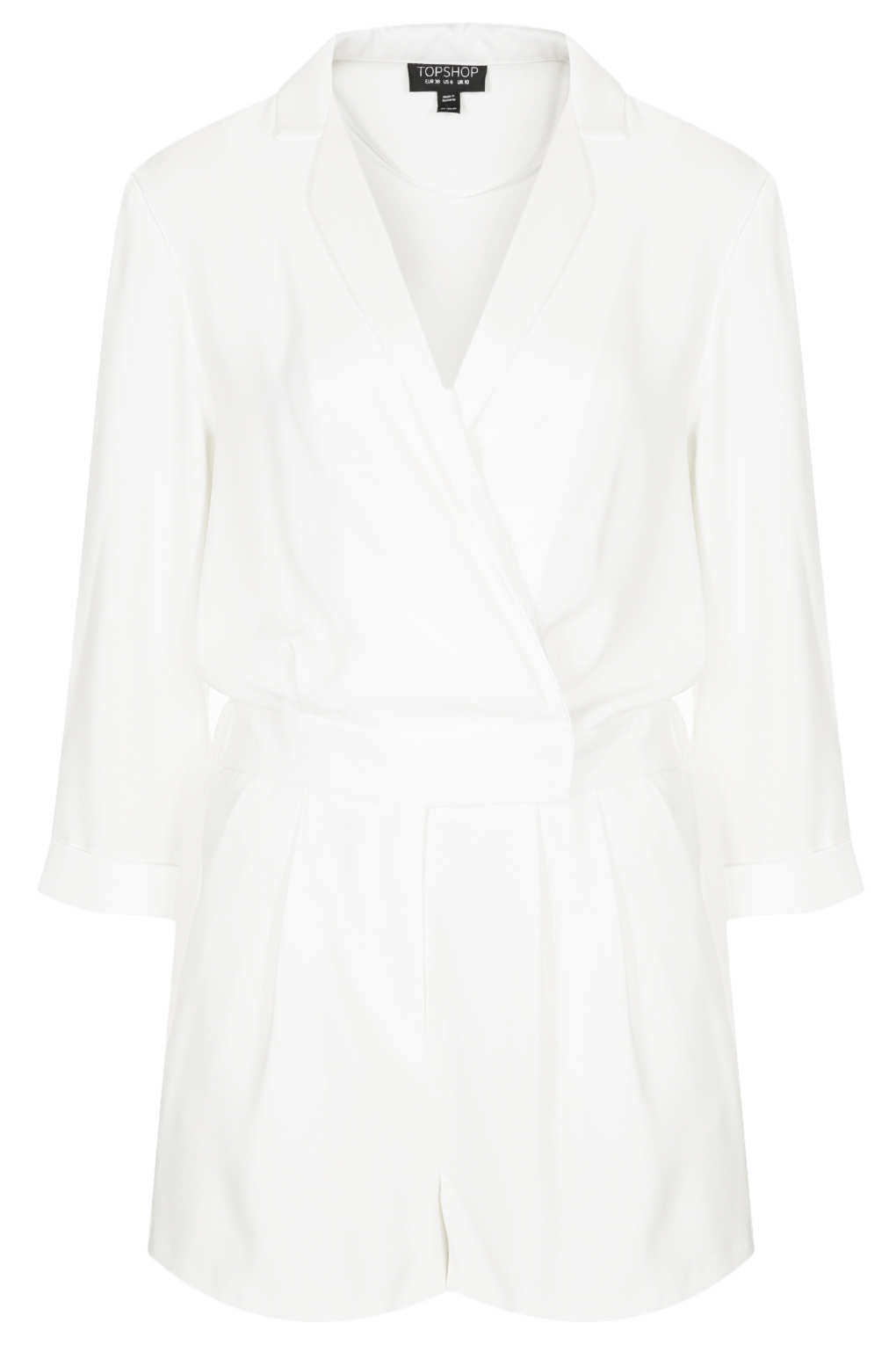 topshop white playsuit