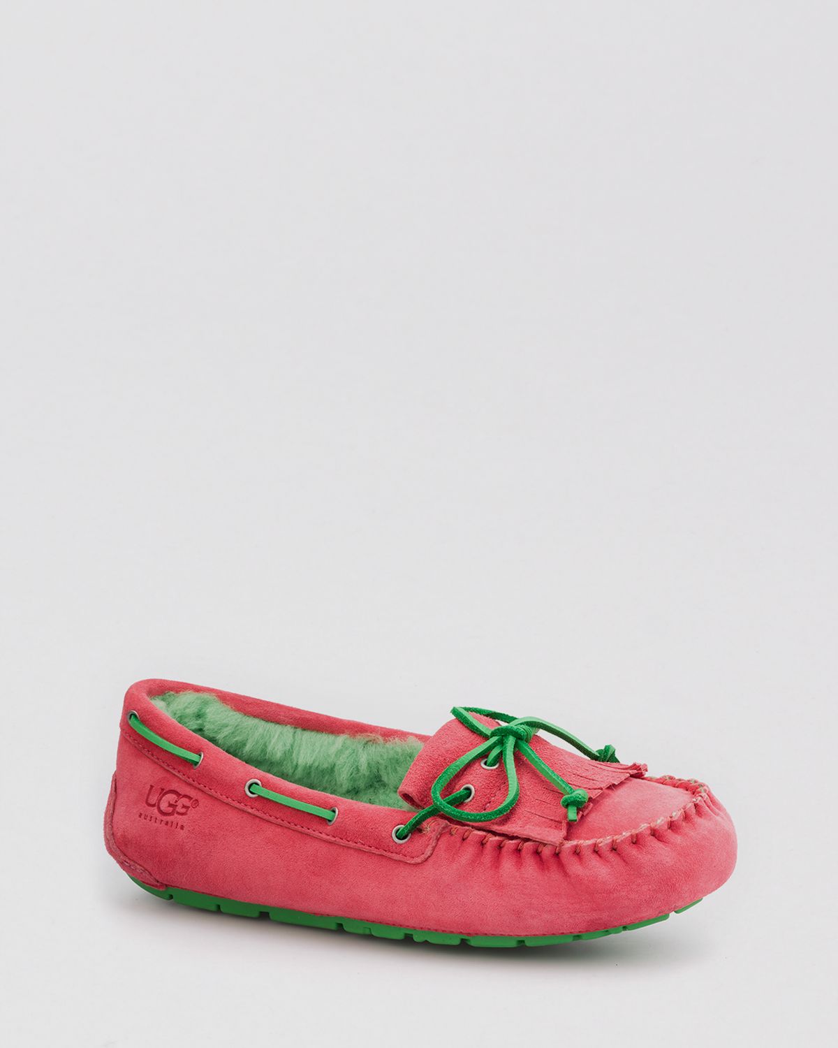 pink moccasin slippers