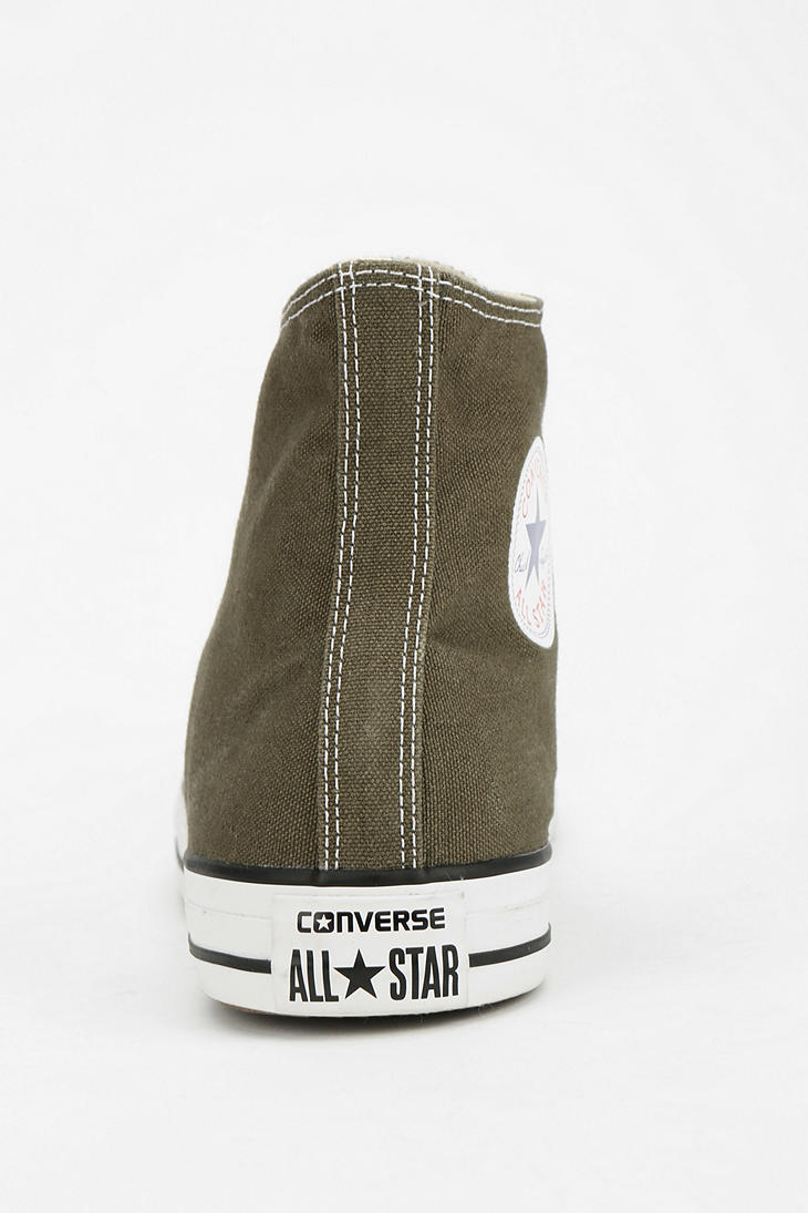 converse high tops olive green