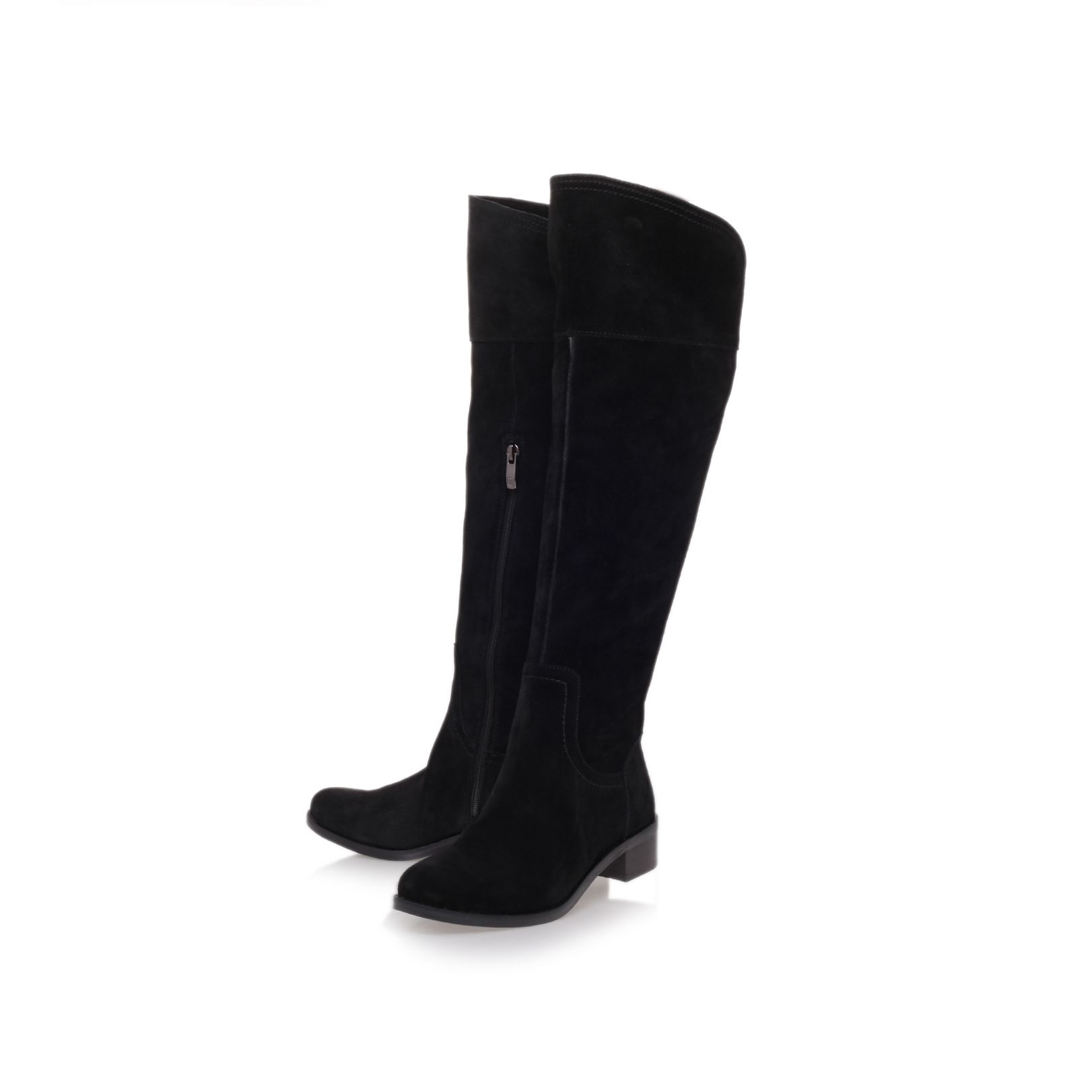 vince camuto black suede over the knee boots