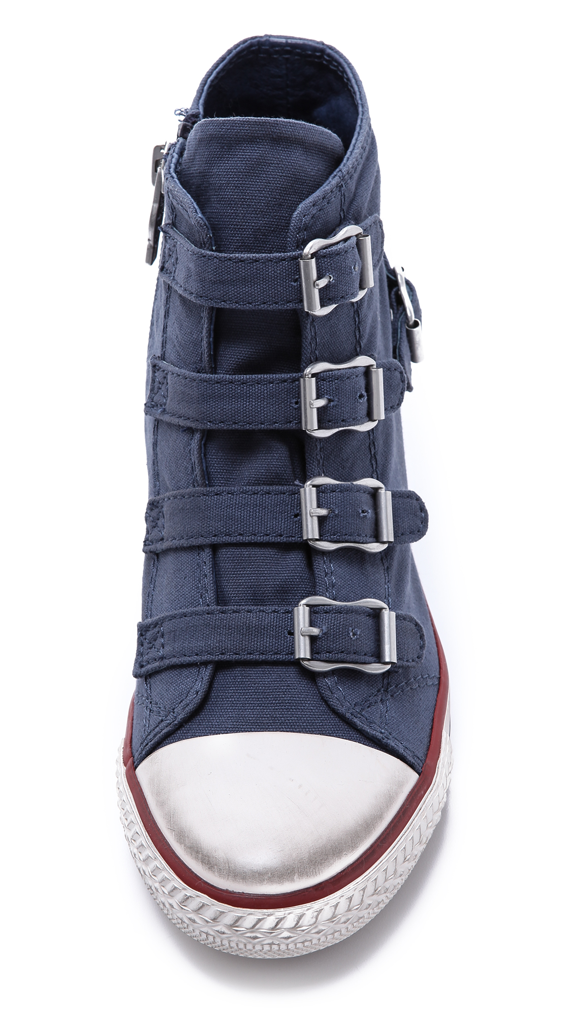 Ash Genial Bis Wedge Sneakers in Navy (Blue) - Lyst
